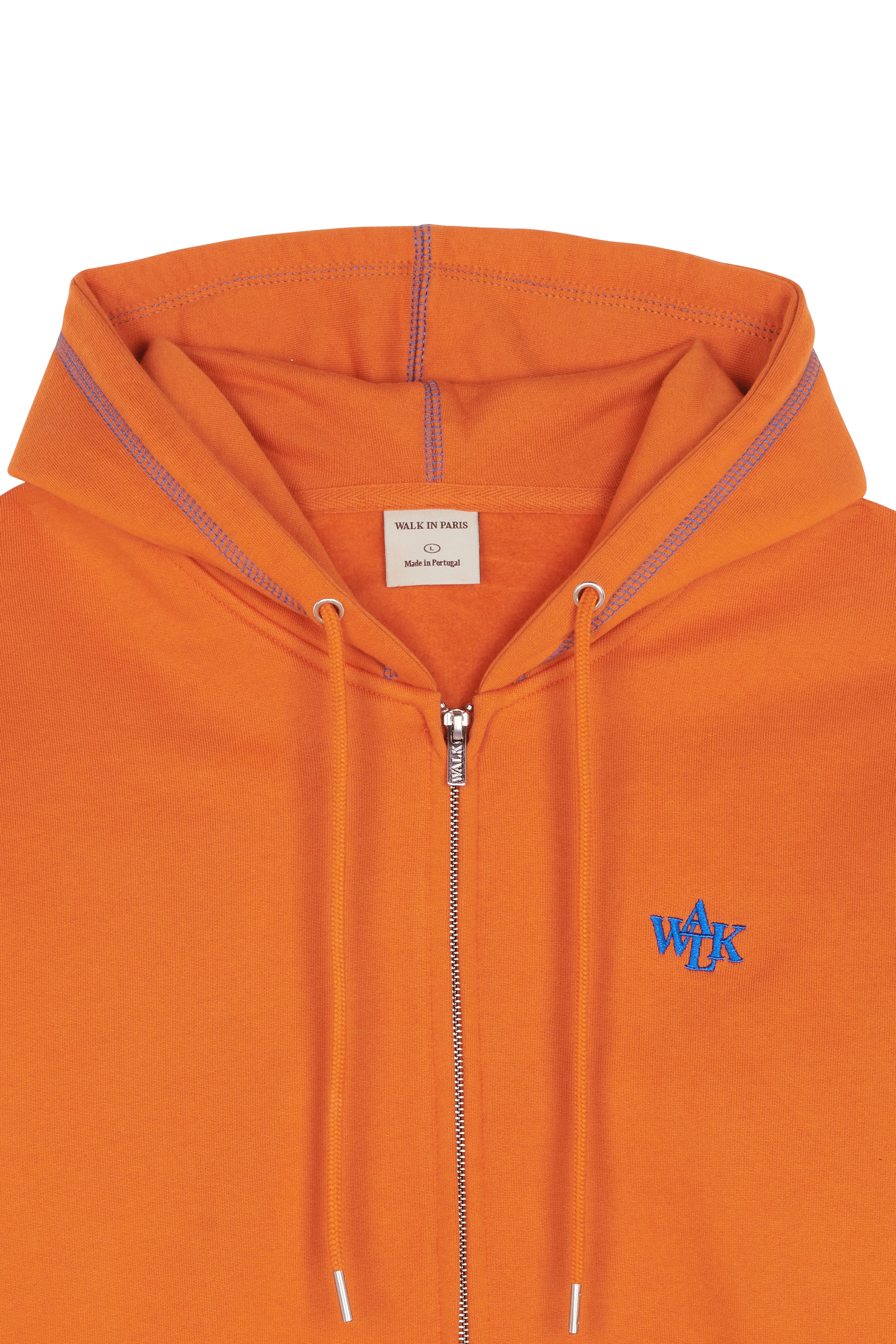 Zip-up hoodie Orange