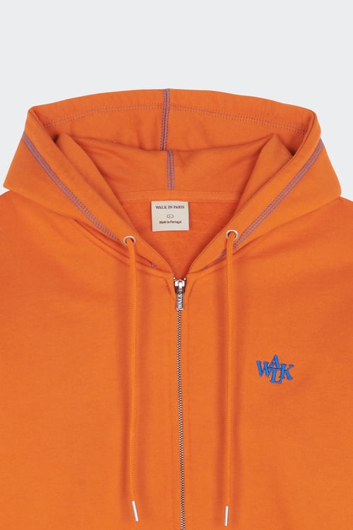 WALK IN PARIS Hoodie zippé Orange