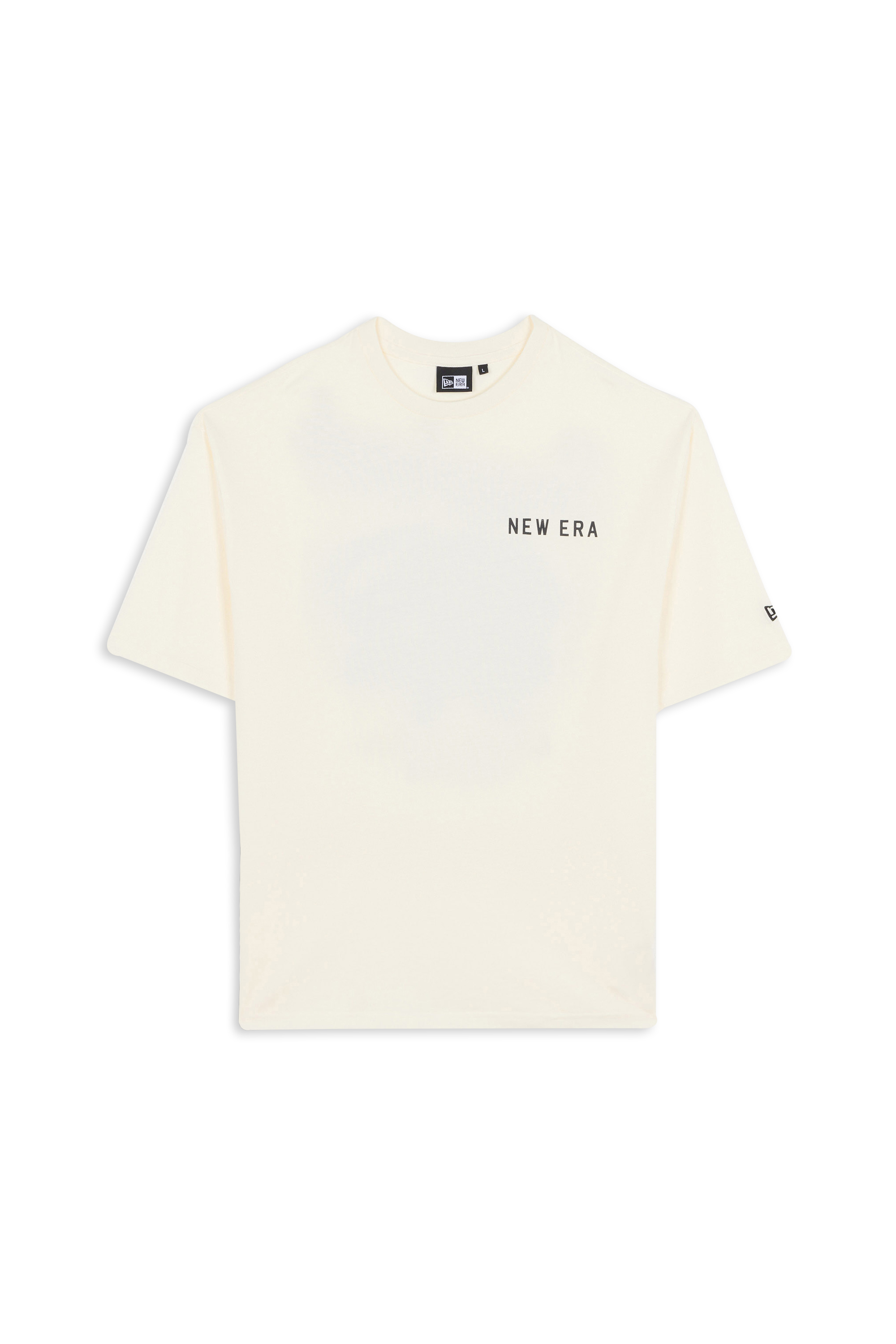 Regular-fit round-neck cotton T-shirt Beige