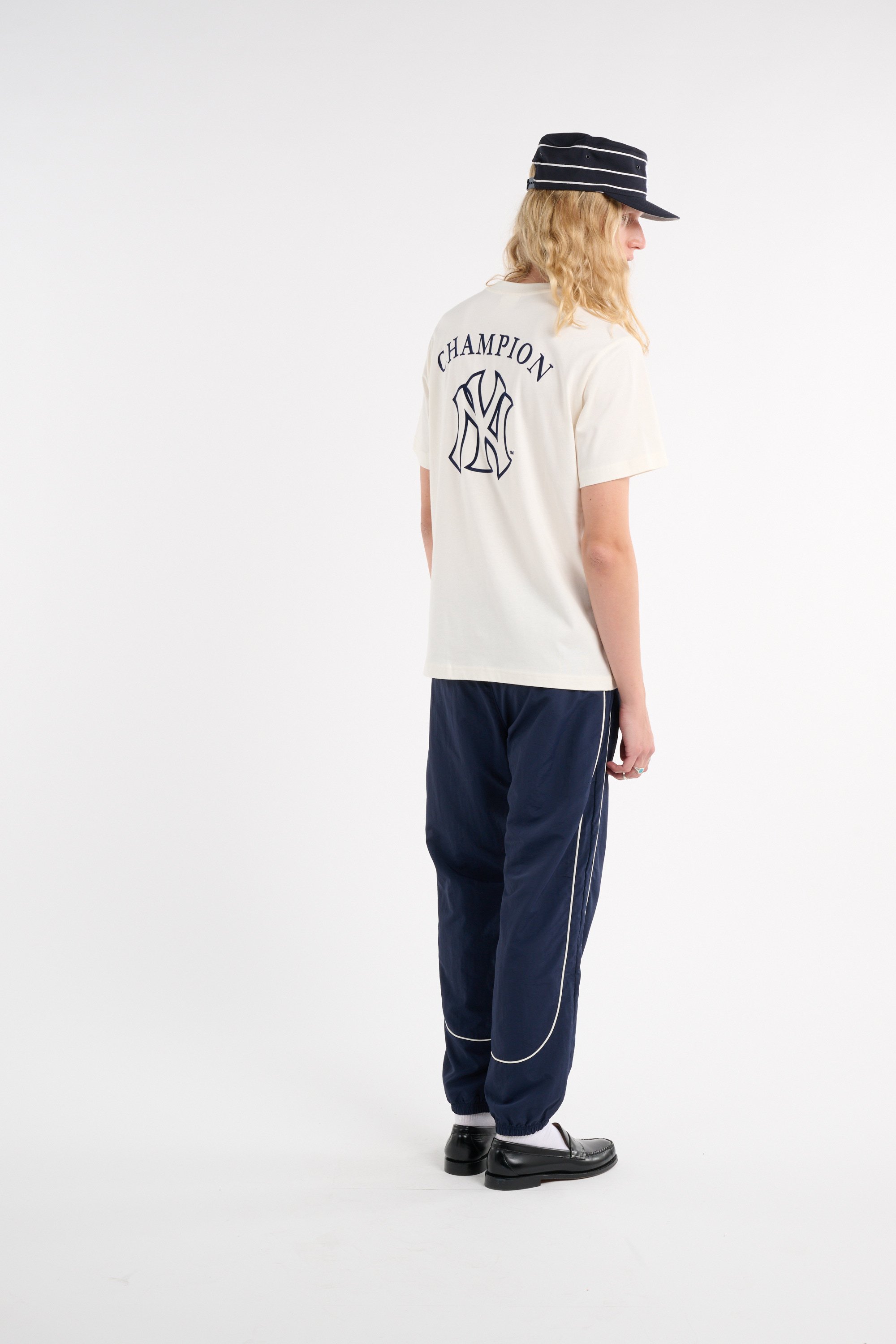 Regular-fit round-neck cotton T-shirt | Beige CHAMPION Men