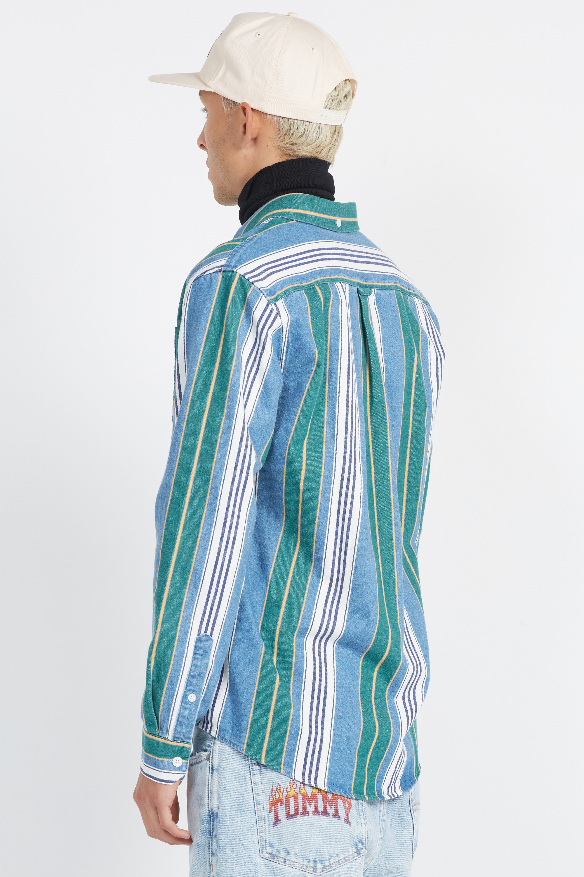 ポ*ん様 FARAH&WAKE【Striped S/S T-shirt】 L ネ Shirt Burghino stripe 313 Multicolored Farah - Men | Citadium