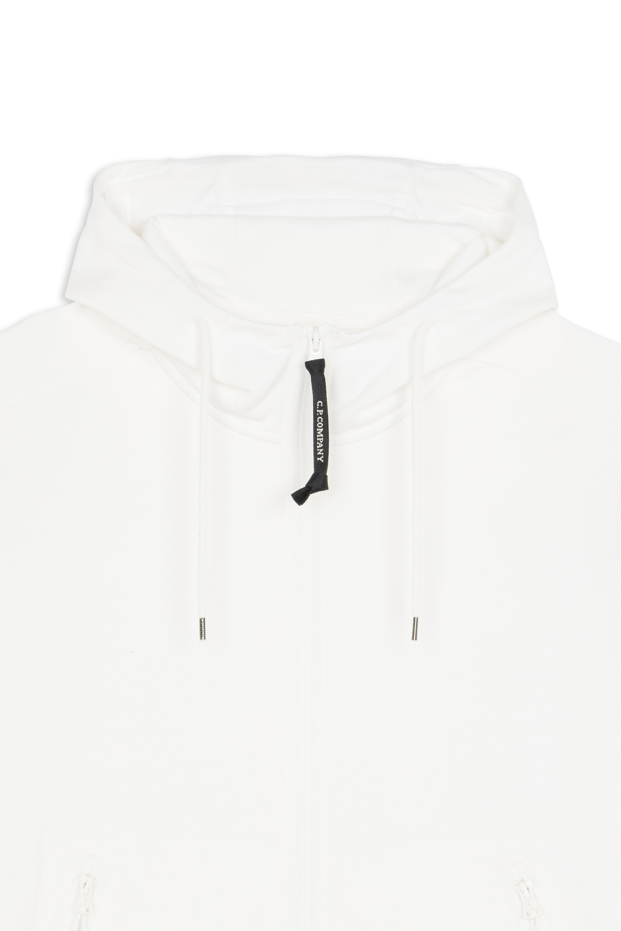 Hoodie zippé Blanc