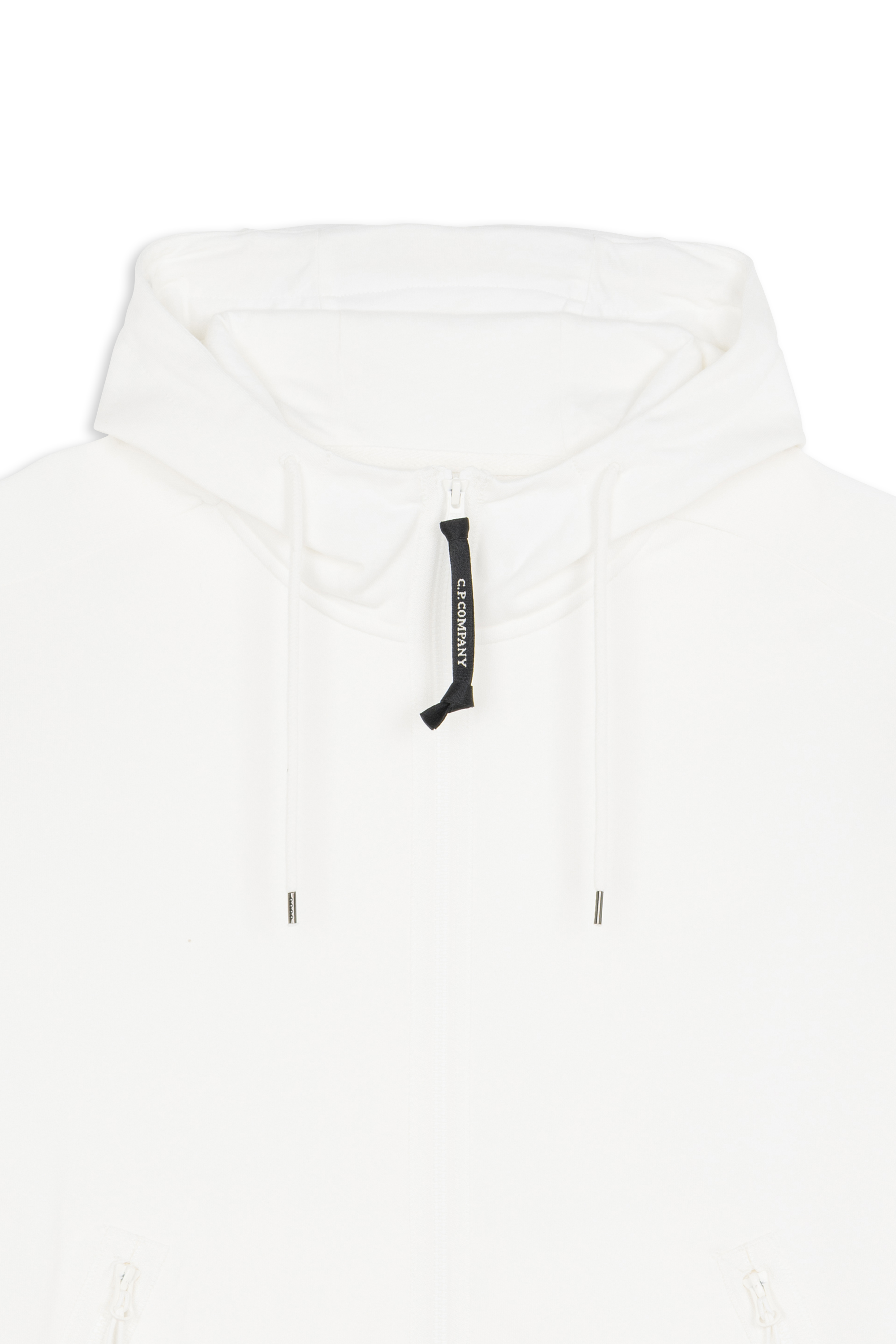 Hoodie zippé Blanc