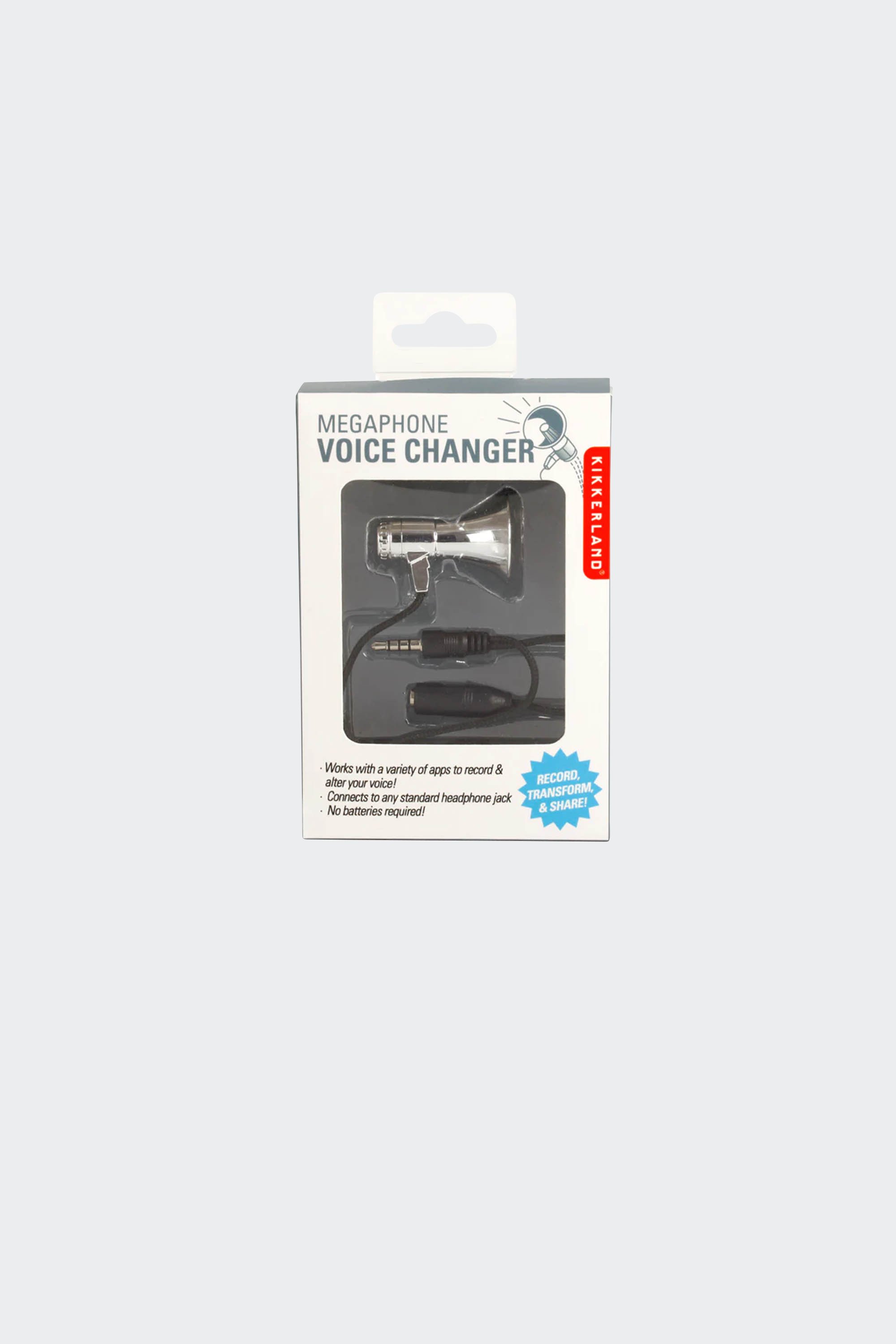 Voice megaphone converter | Black by KIKKERLAND Voice megaphone converter Black