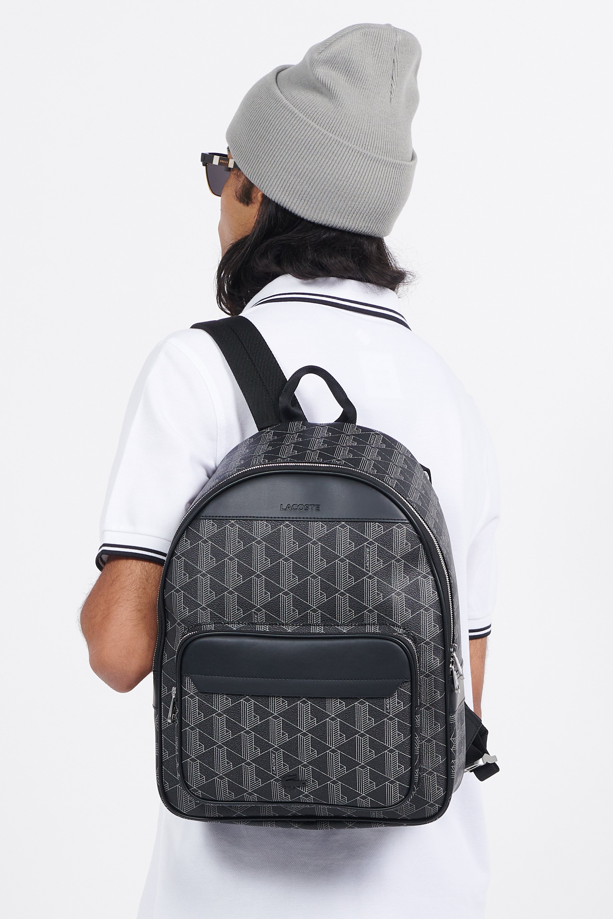 Sac a Dos Sdoc Nh3649lx Backpack H45 Monogram Noir Noir Lacoste Homme Citadium