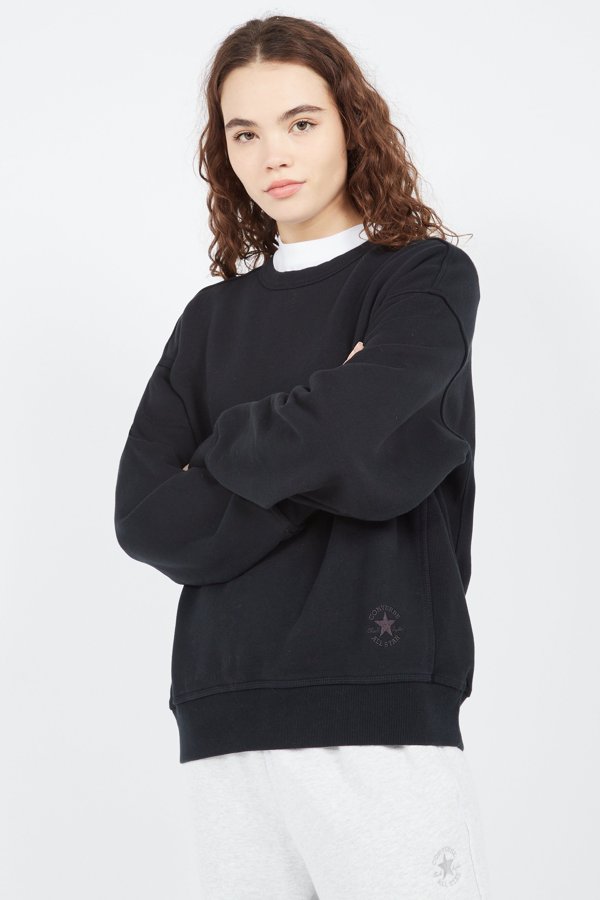 Sweatshirt | Black by CONVERSE Sweatshirt Black