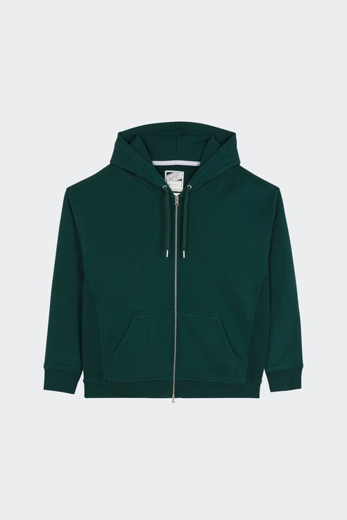 CONVERSE Hoodie zippé Vert
