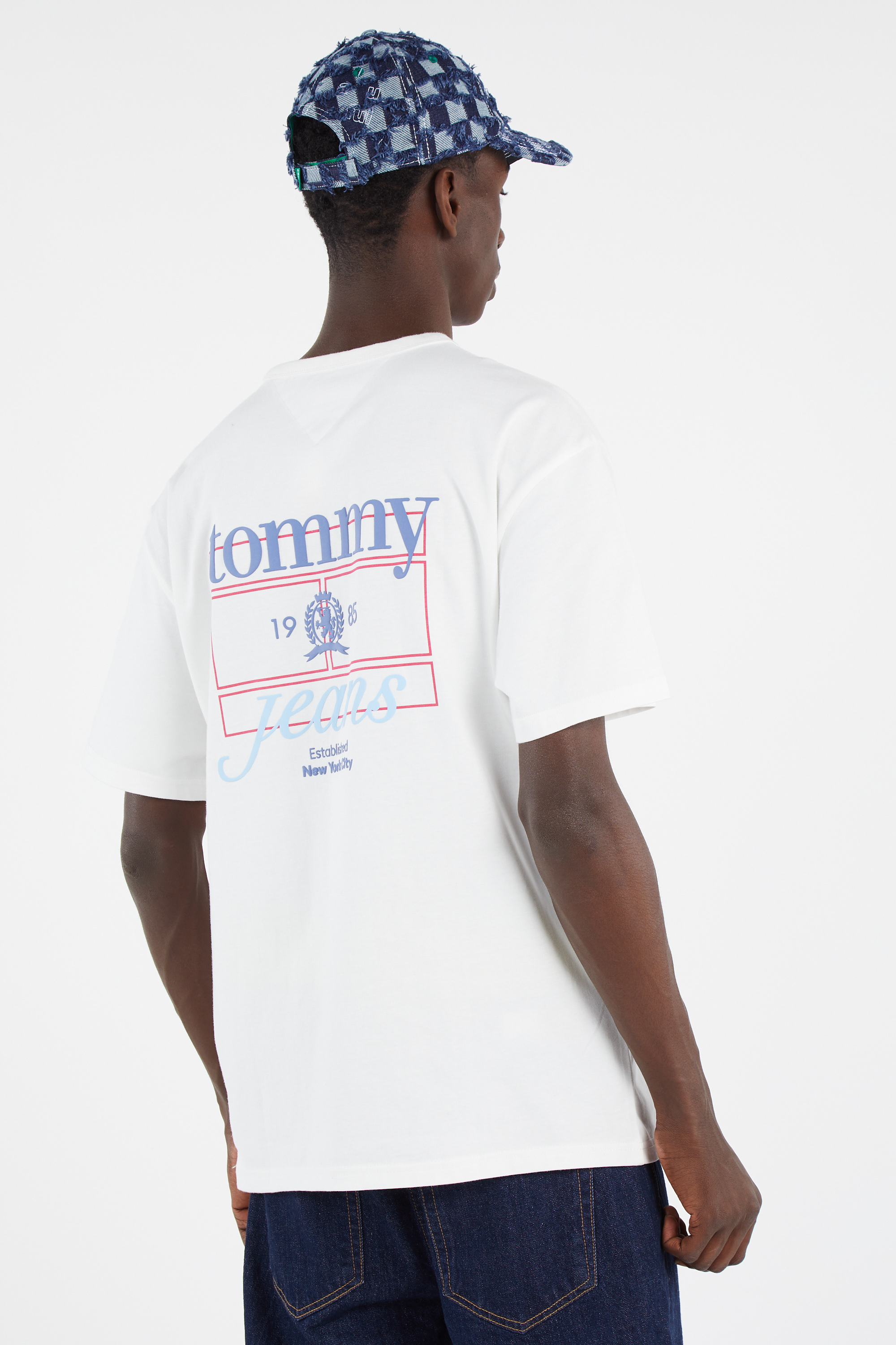 Regular-fit round-neck cotton T-shirt White