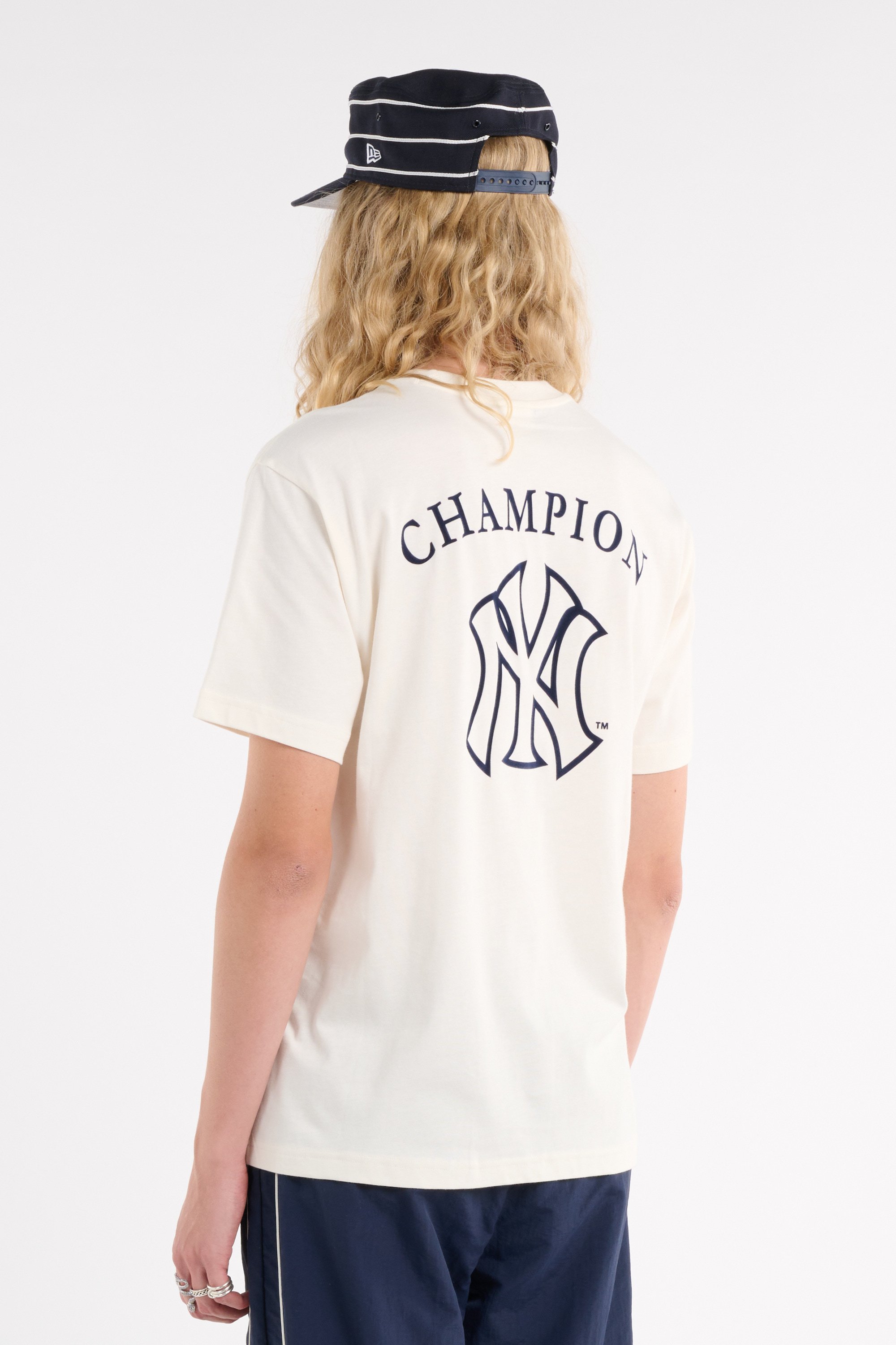 Regular-fit round-neck cotton T-shirt | Beige CHAMPION Men