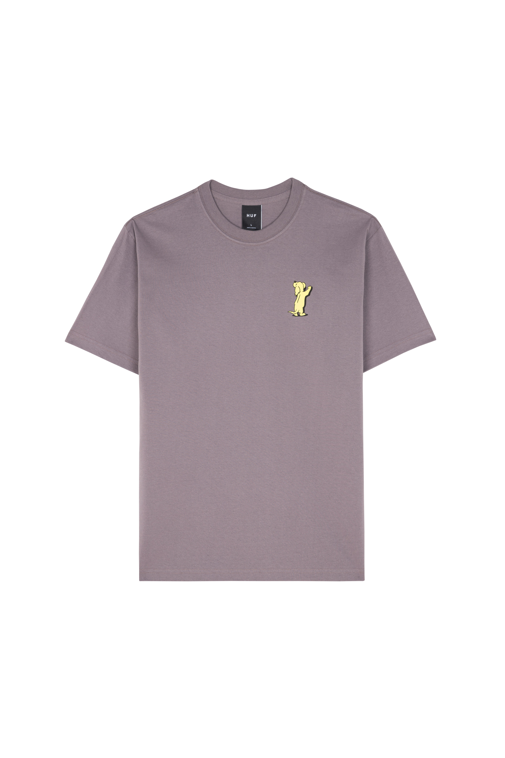 Regular-fit round-neck cotton T-shirt Purple