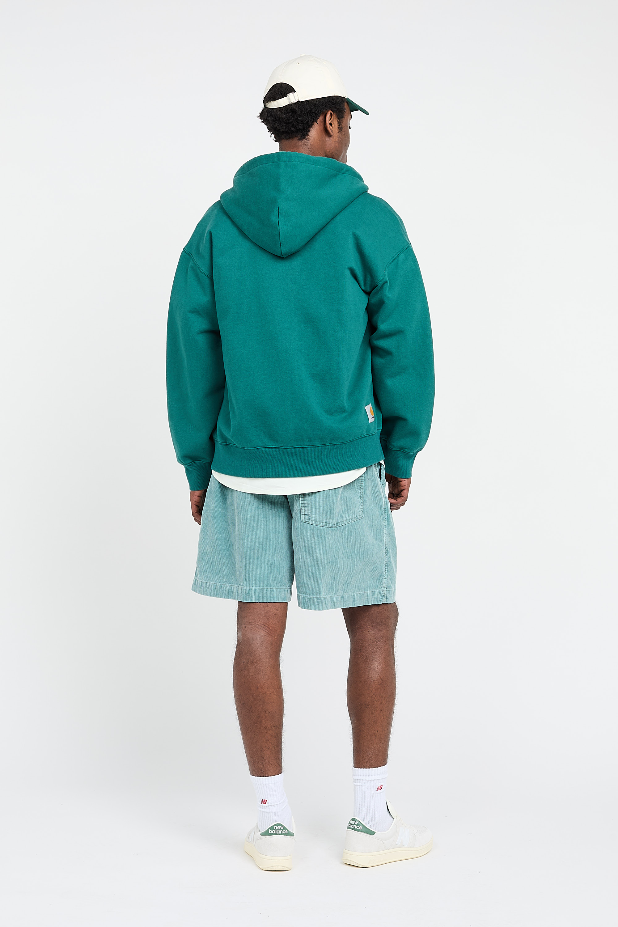 Hoodie zippé Vert