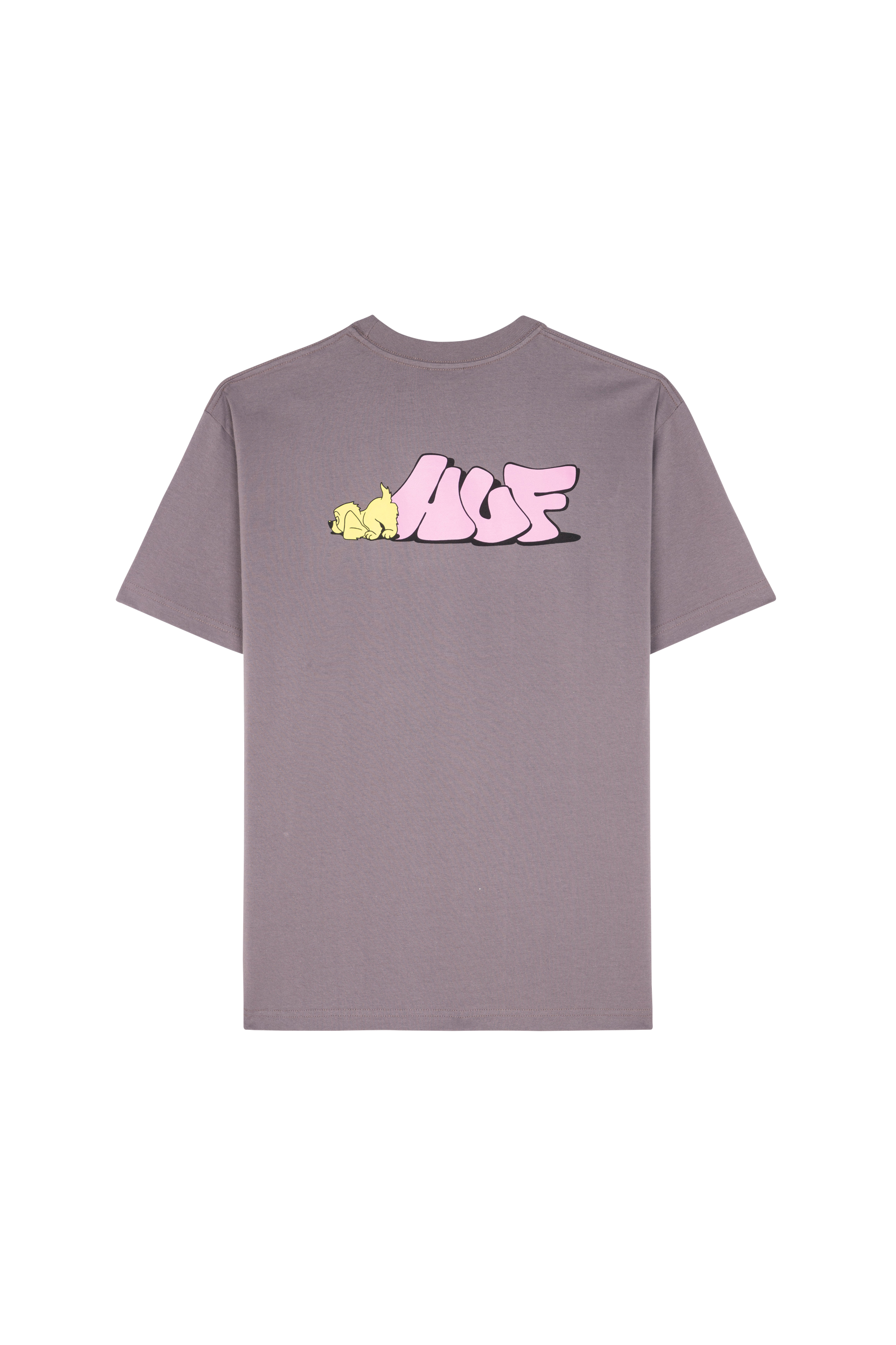 Regular-fit round-neck cotton T-shirt Purple