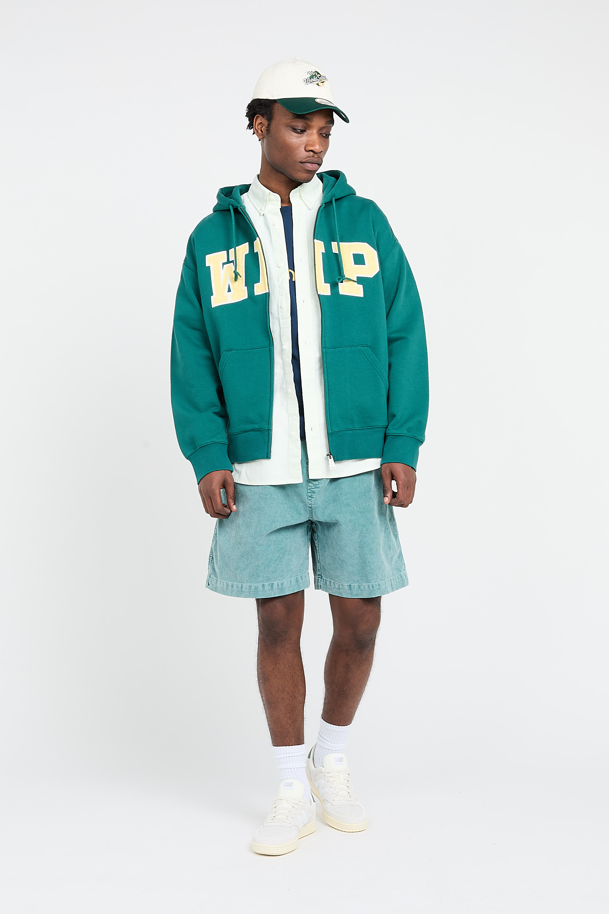 zip-up hoodie Green