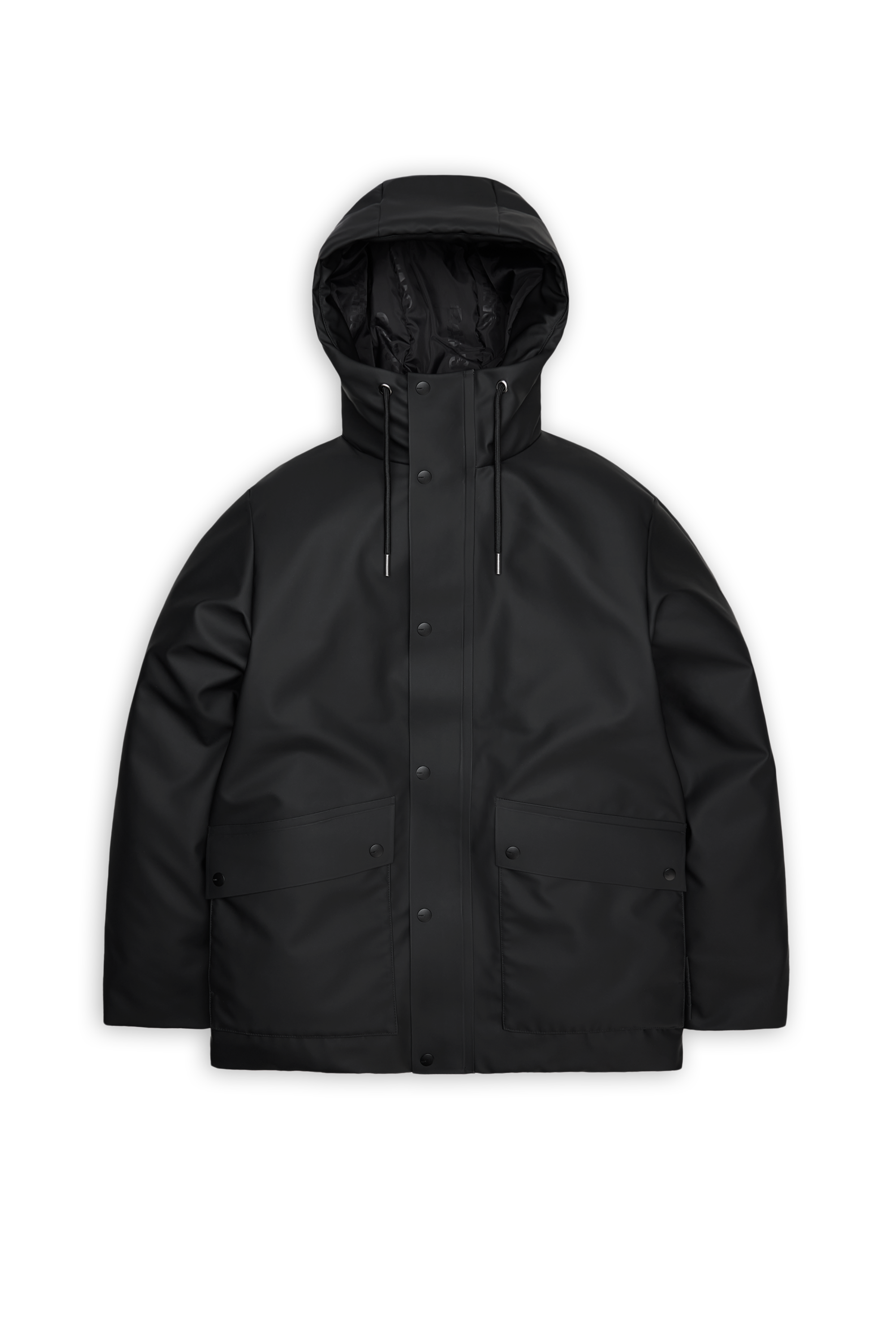 Lightweight quilted padded jacket with high neck Black