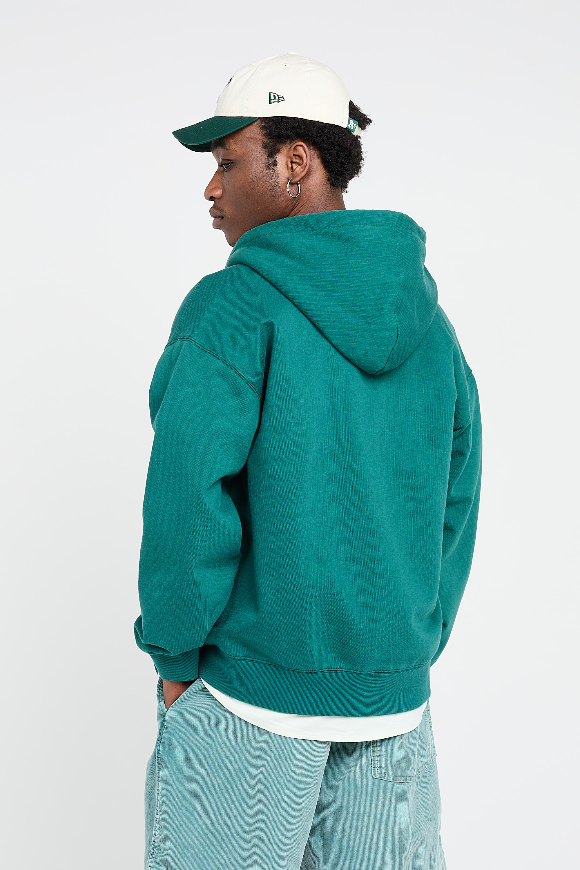 Hoodie zippé Vert