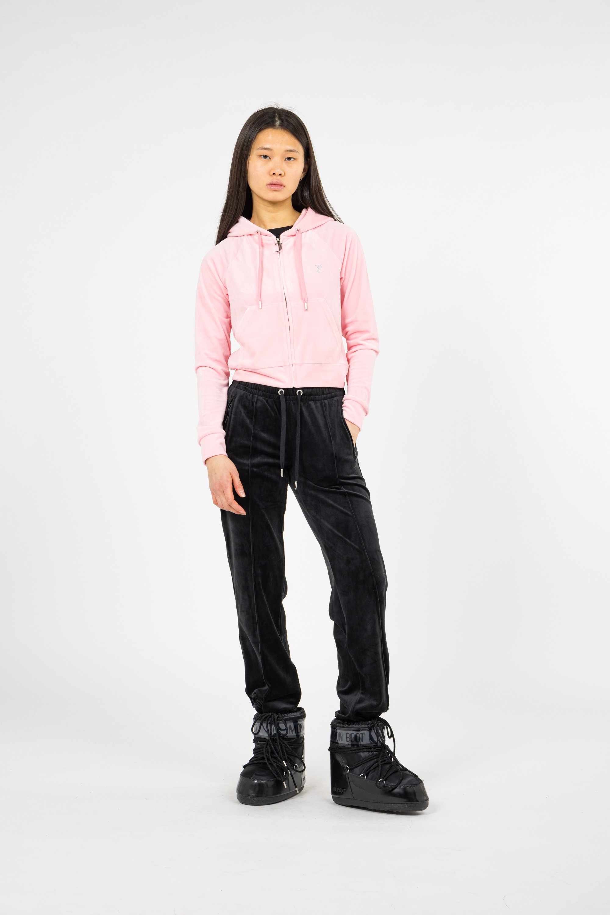 Hoodie zippé JUICY COUTURE Rose