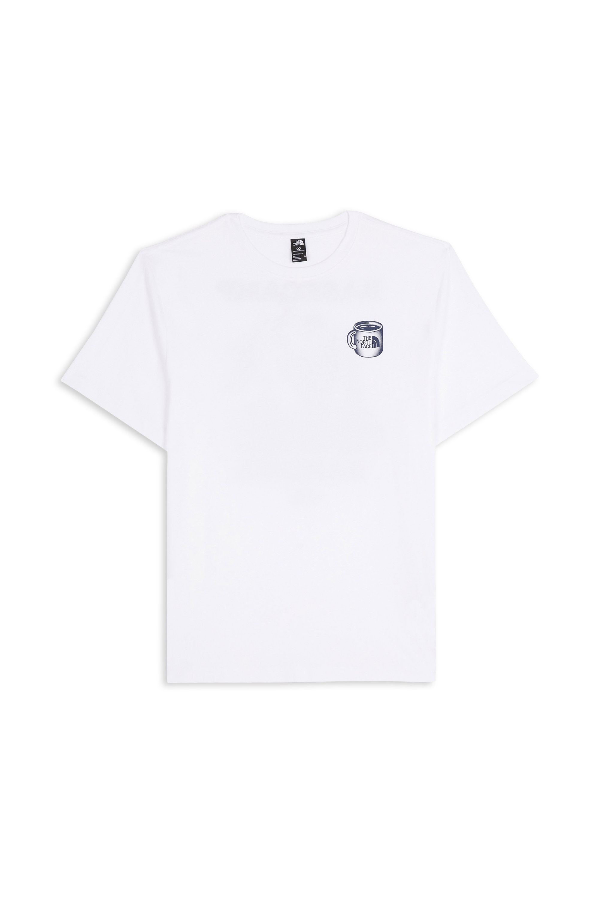 Regular-fit round-neck cotton T-shirt | White THE NORTH FACE Men