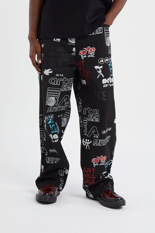 ARTE ANTWERP Pantalon Noir