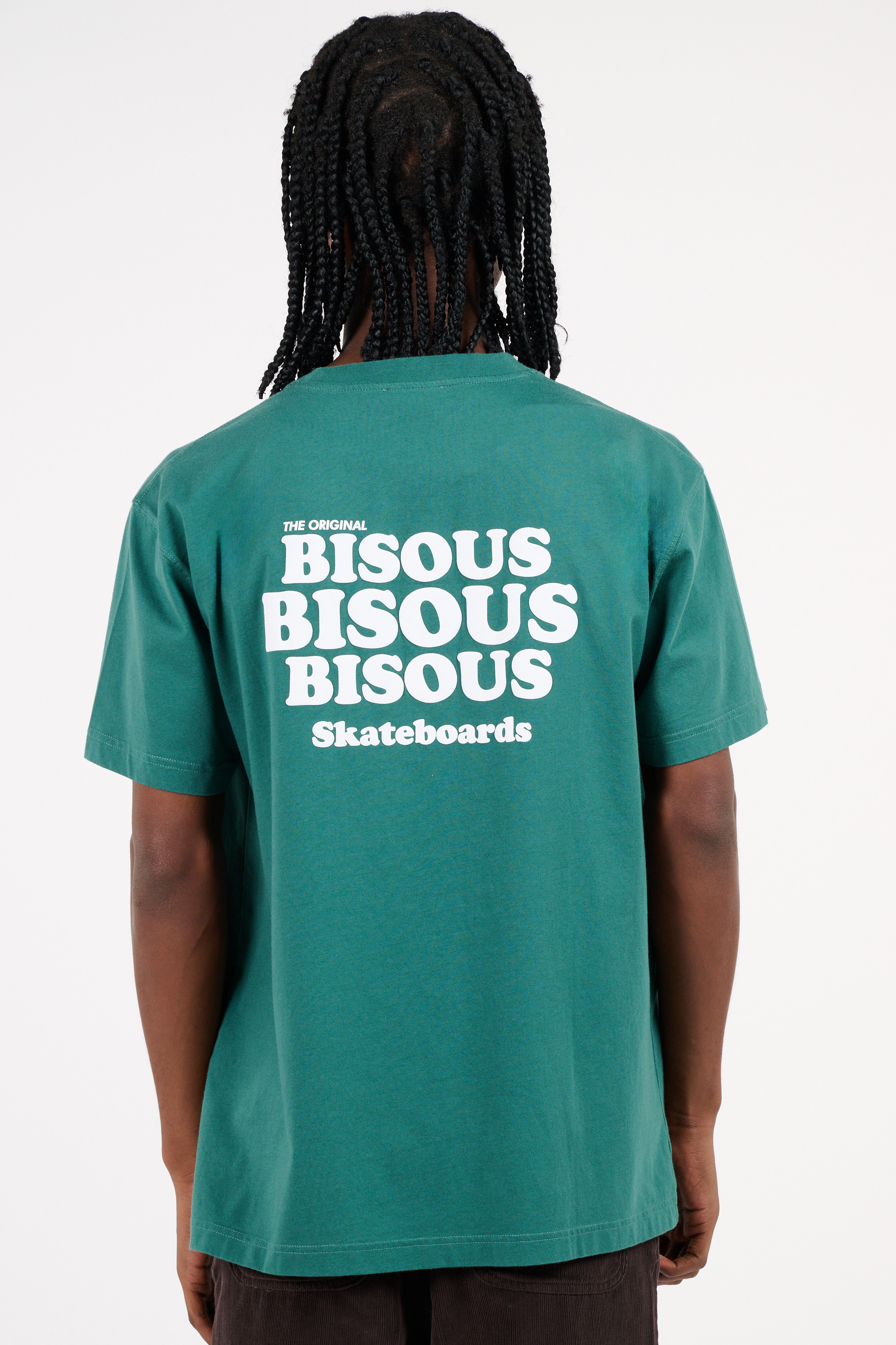 Regular-fit round-neck cotton T-shirt Green