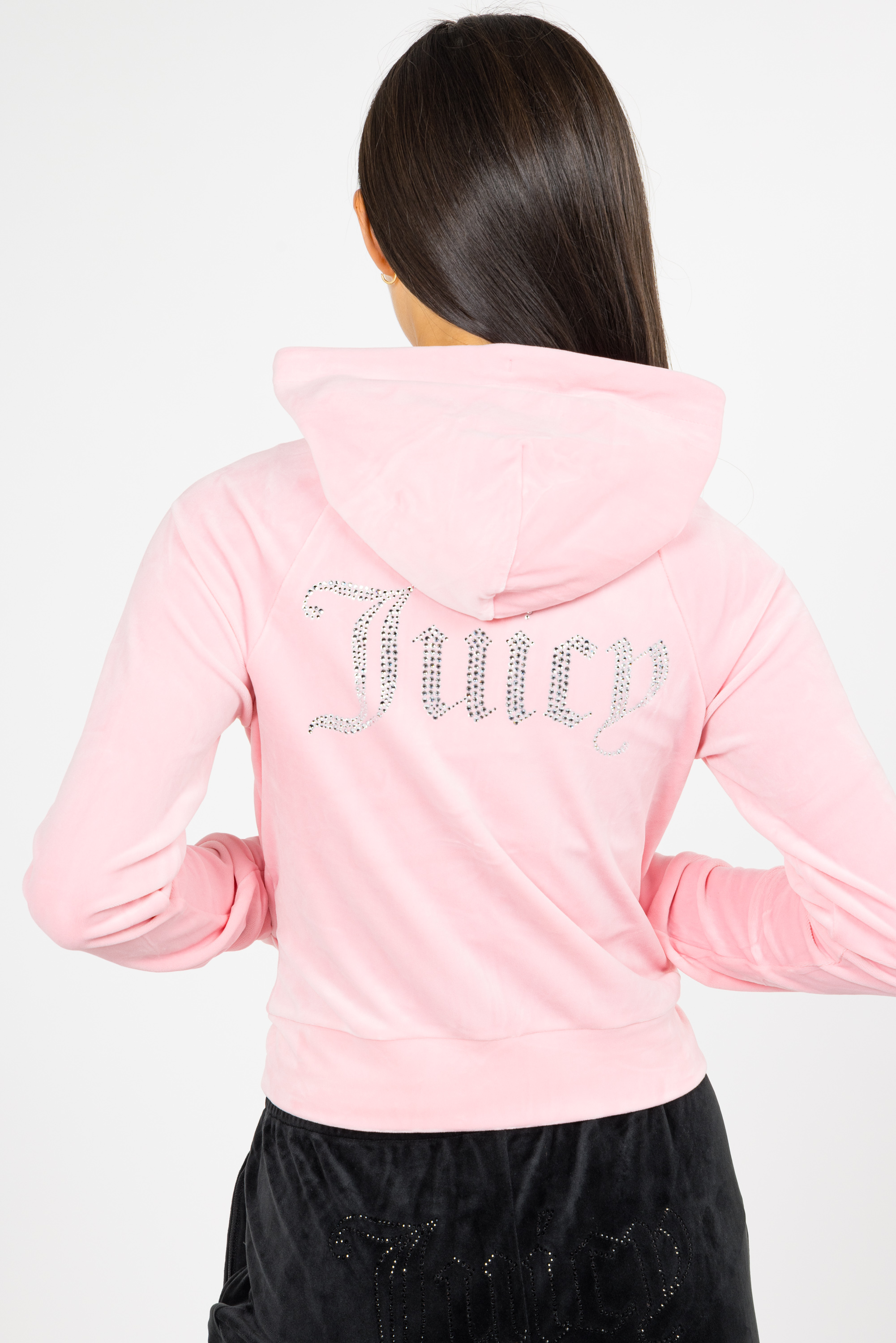Hoodie zippé Rose