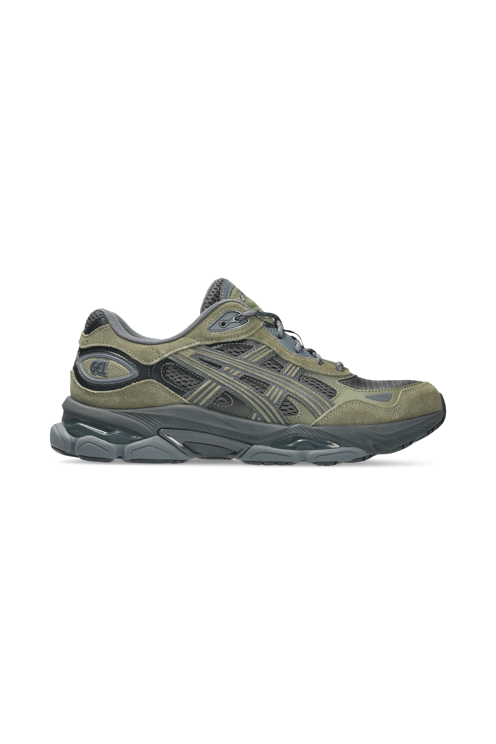 Men?s Storm 96 LO fabric and leather sneakers GEL-NYC 2.0 Graphite grey-loden green