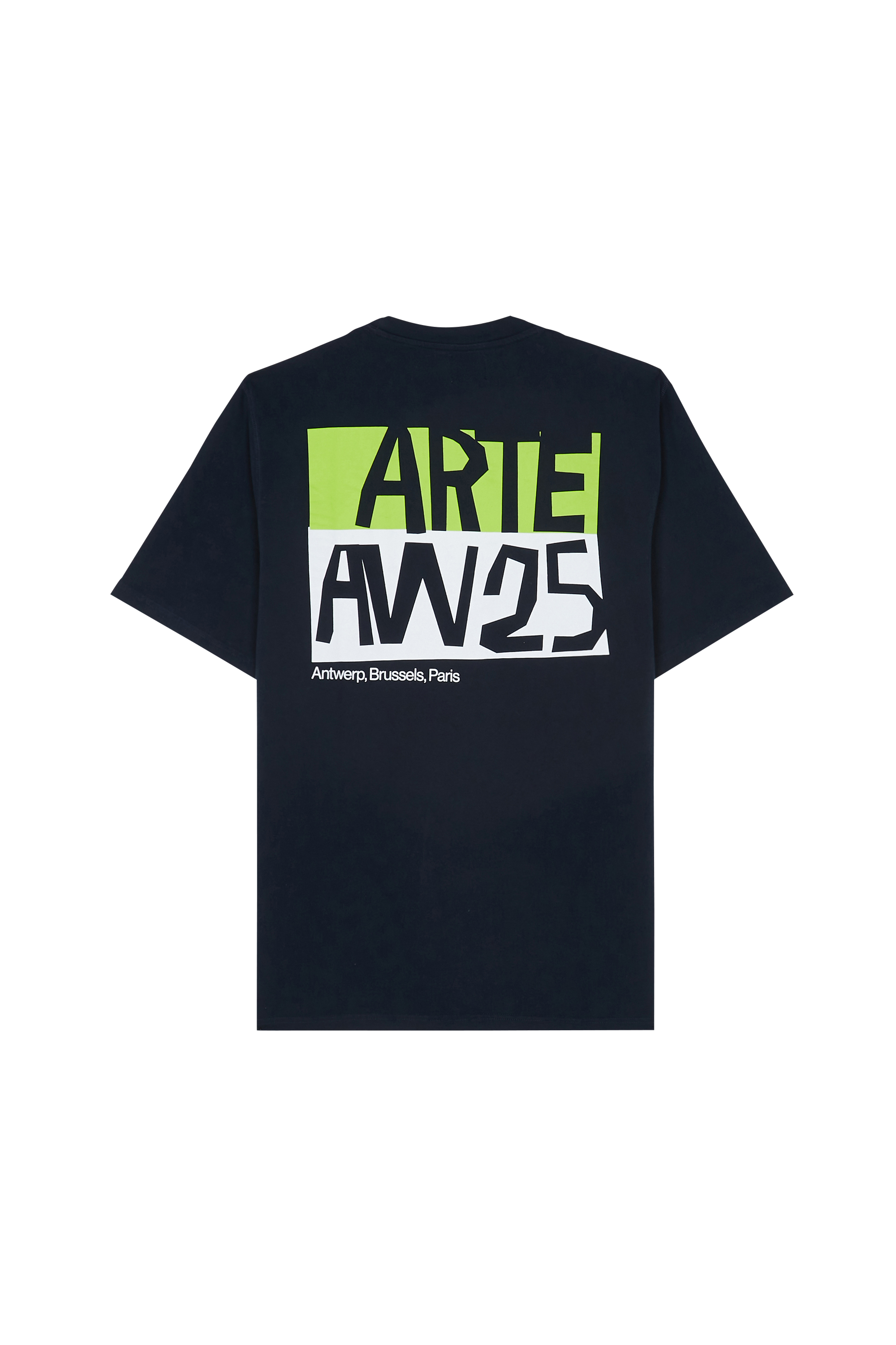 T-shirt Cut Out Print T-shirt Navy
