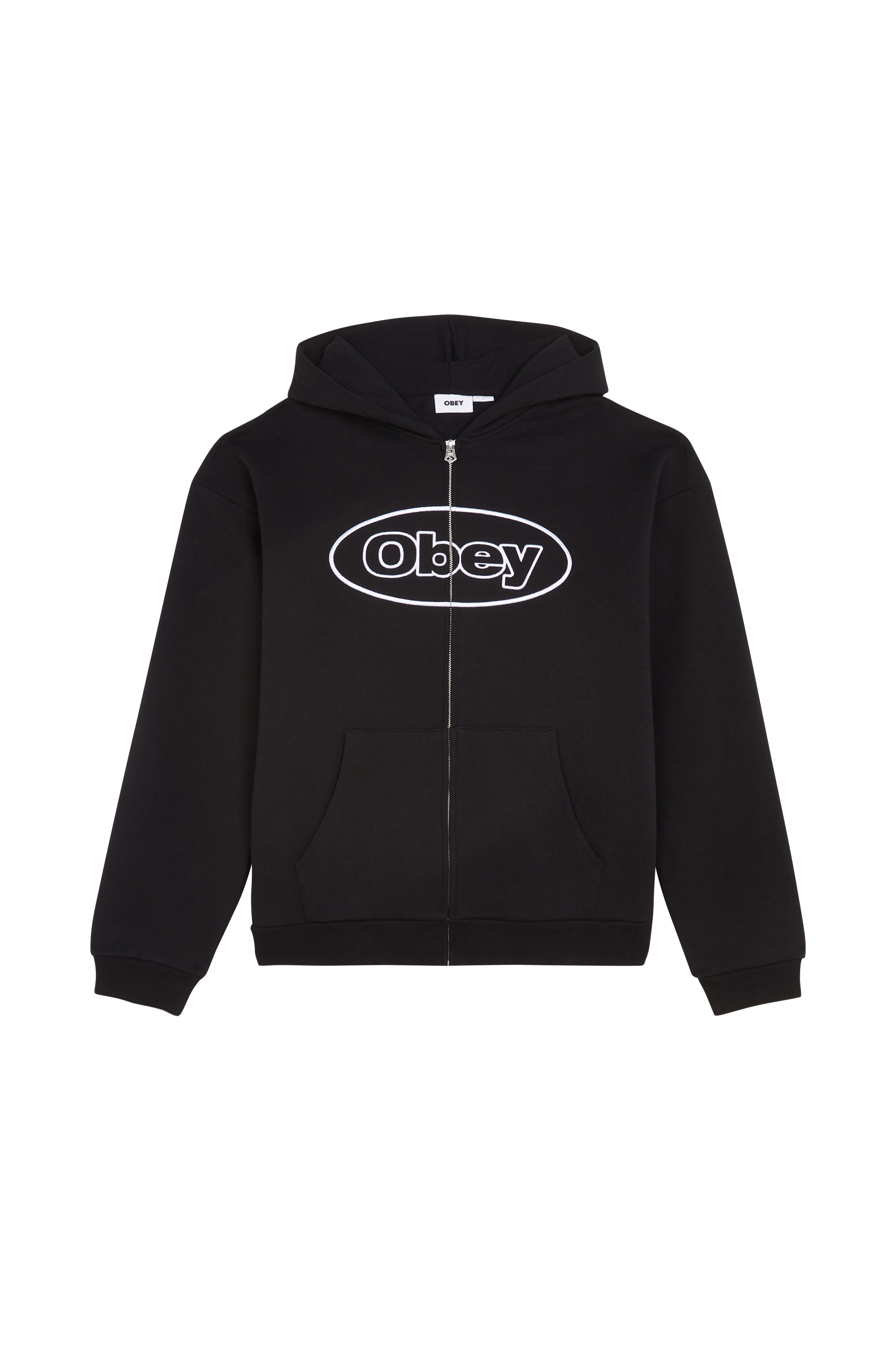 zip-up hoodie Black