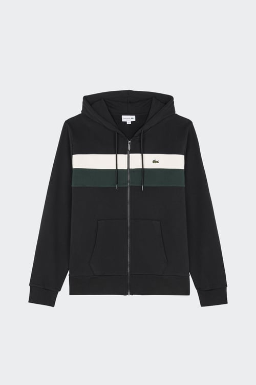 LACOSTE Hoodie zippé Noir