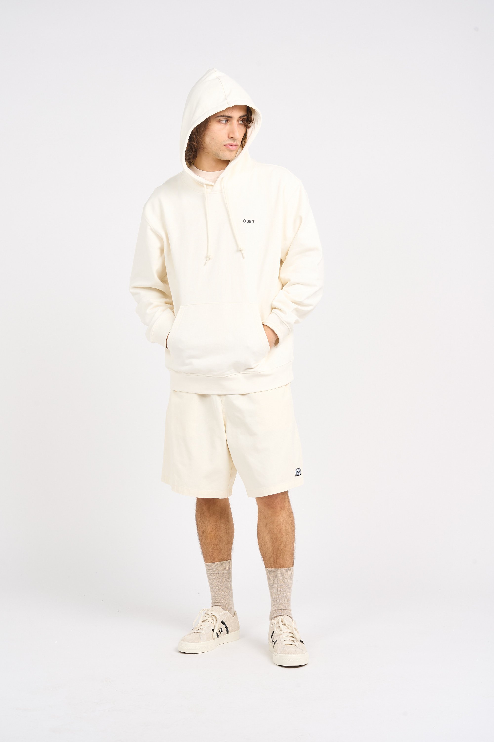 Hoodie OBEY Beige