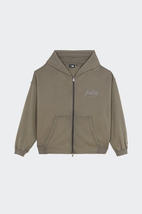 NEW ERA Hoodie zippé Gris