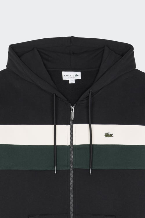 LACOSTE Hoodie zippé Noir