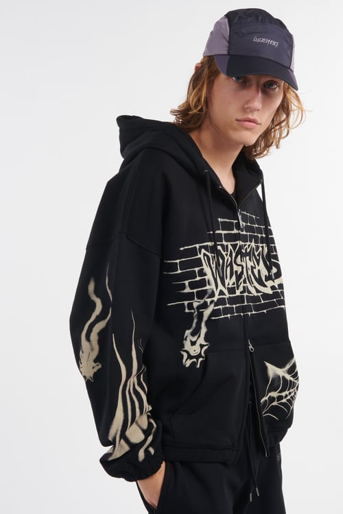 WASTED Hoodie Noir