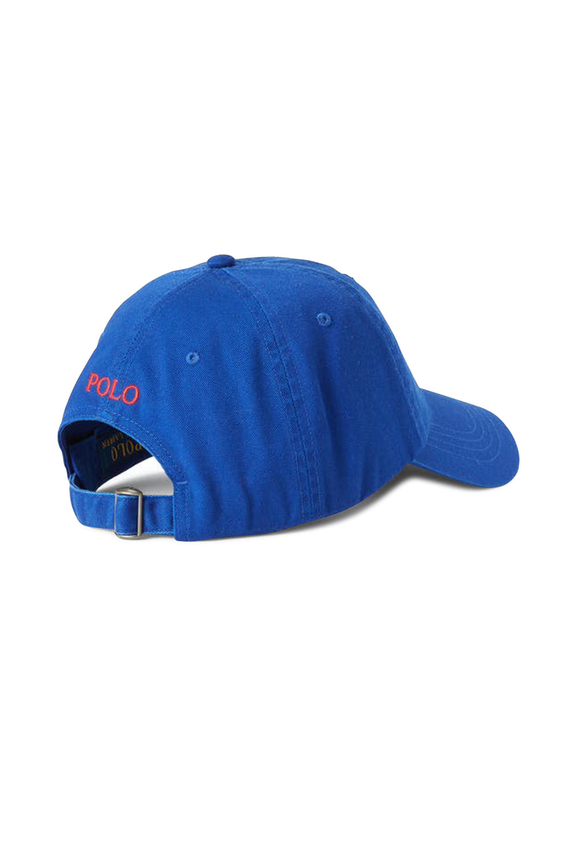 Casquette avec logo brodé en coton Bleu