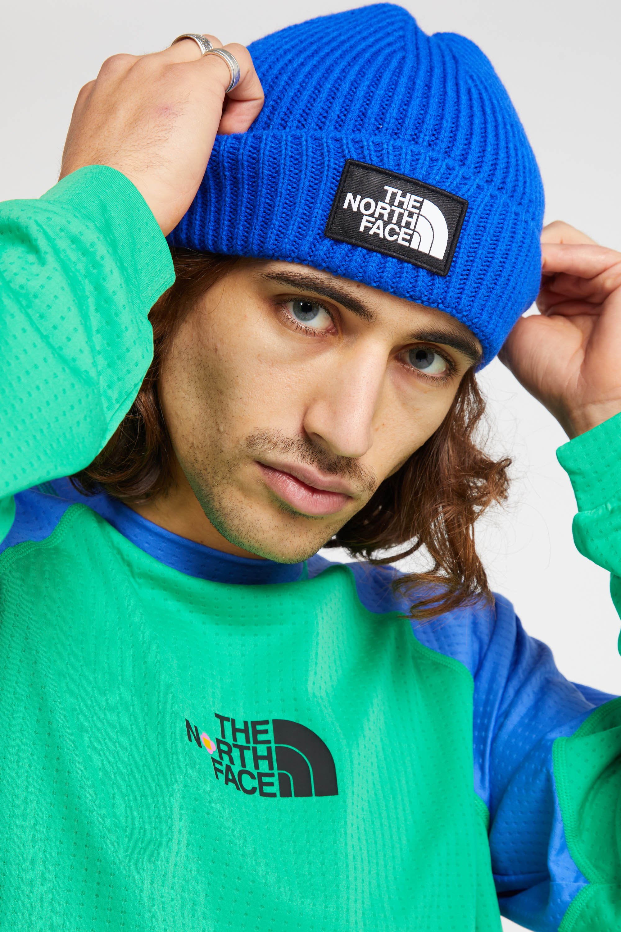 North deals Face Blue Beanie