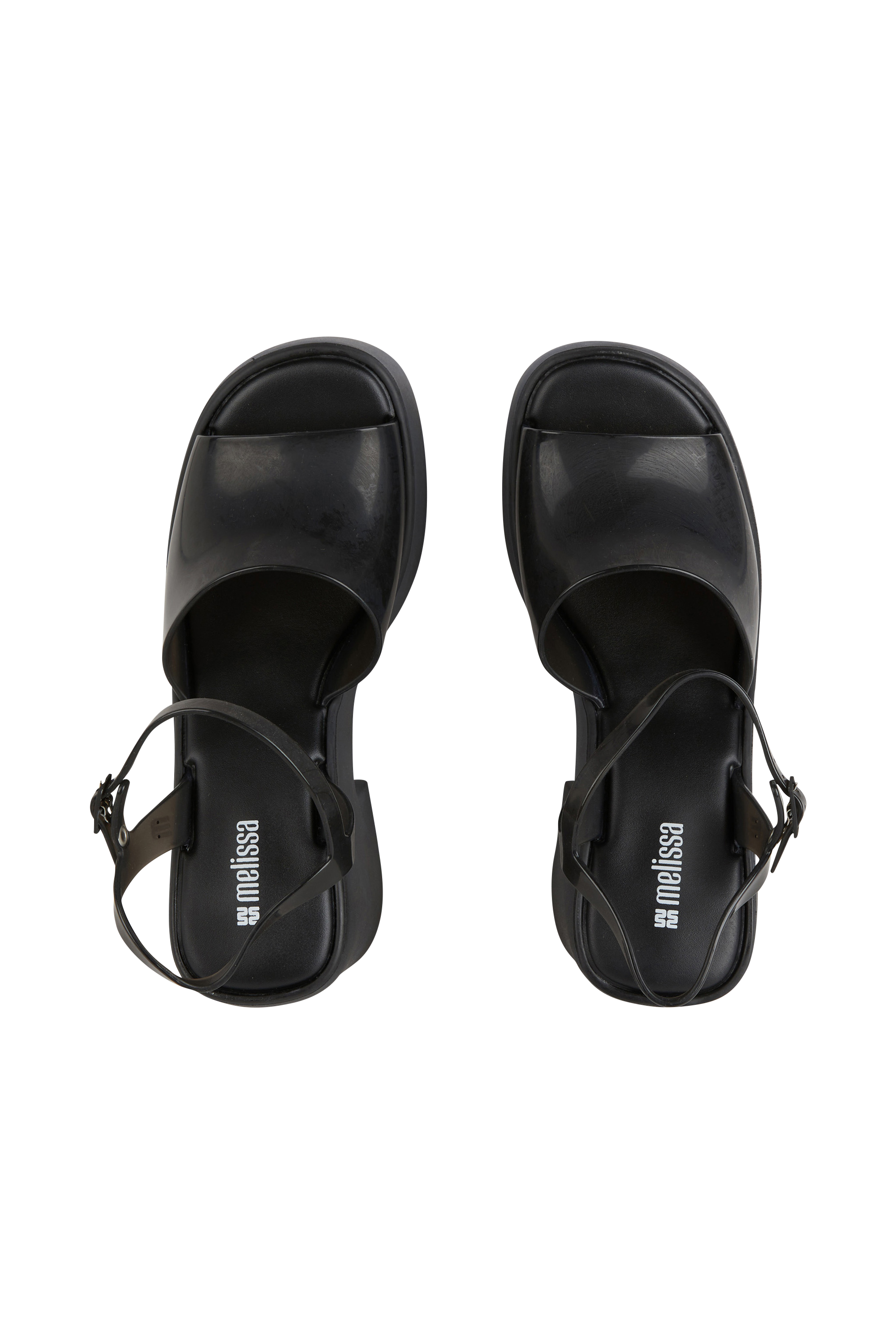 high sandals Black