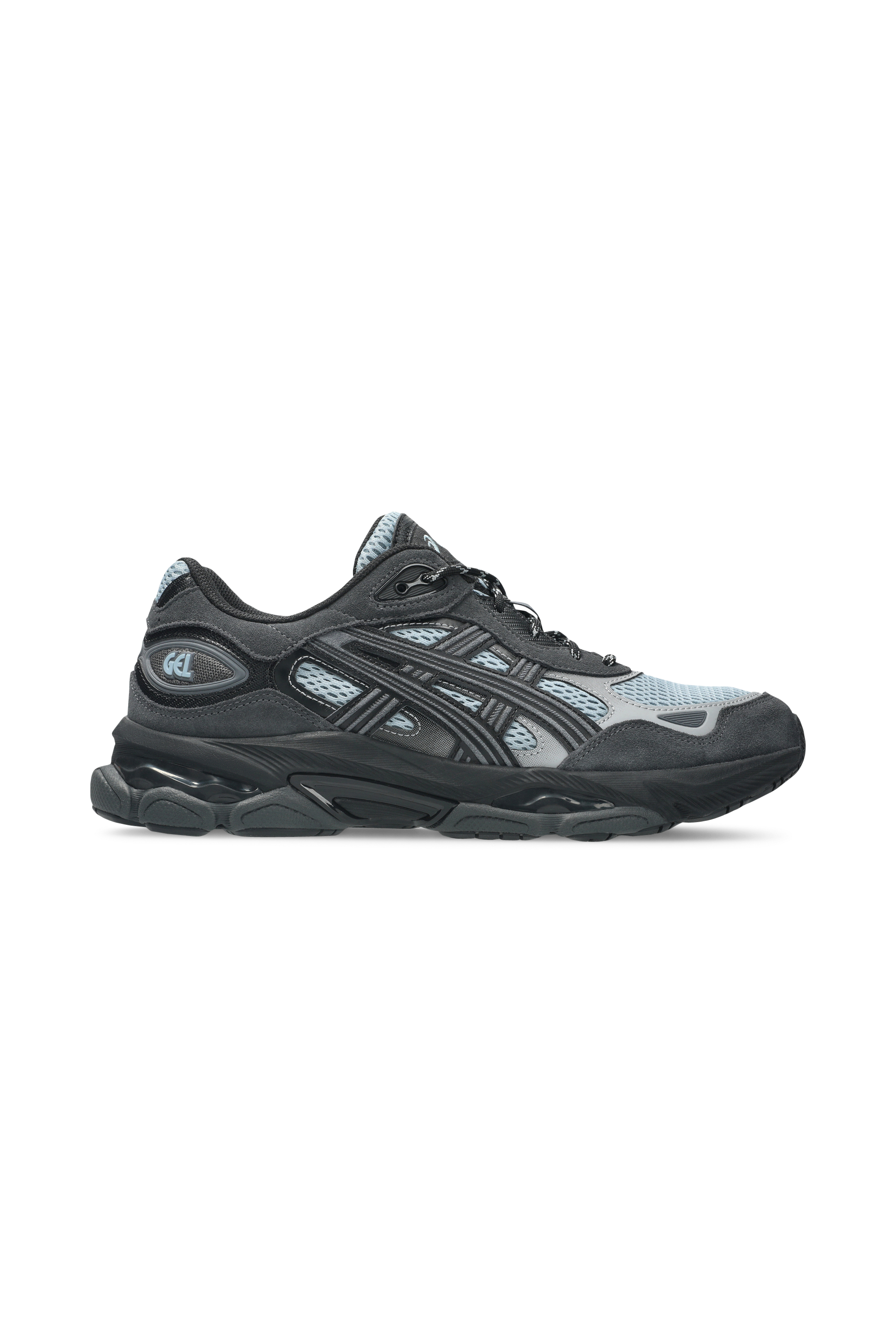 Men?s Storm 96 LO fabric and leather sneakers GEL-NYC 2.0 Slate blue-graphite grey