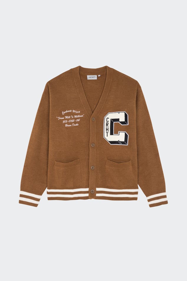 Cardigan Marron Carhartt Wip Homme Citadium