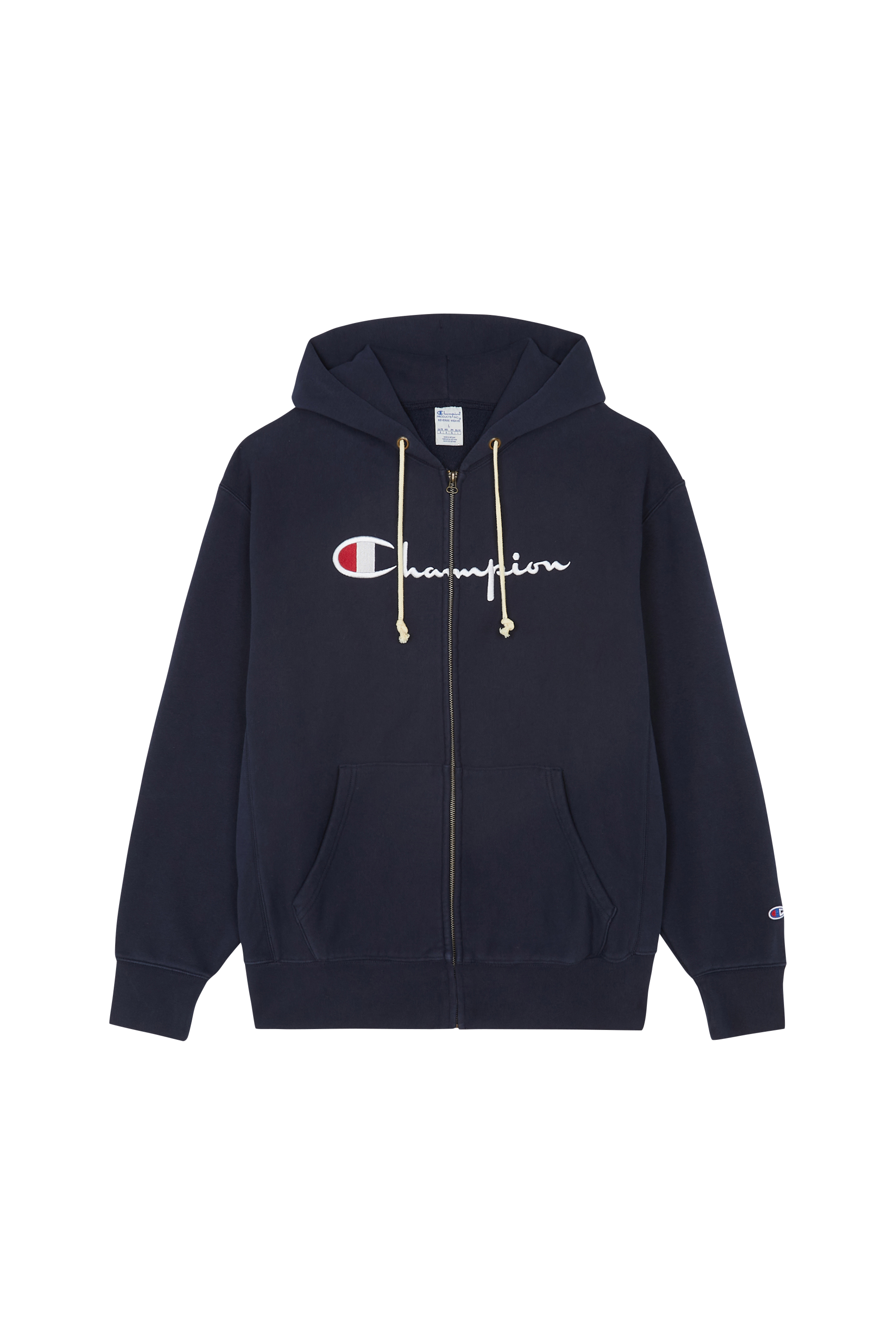 Hoodie zippé Bleu