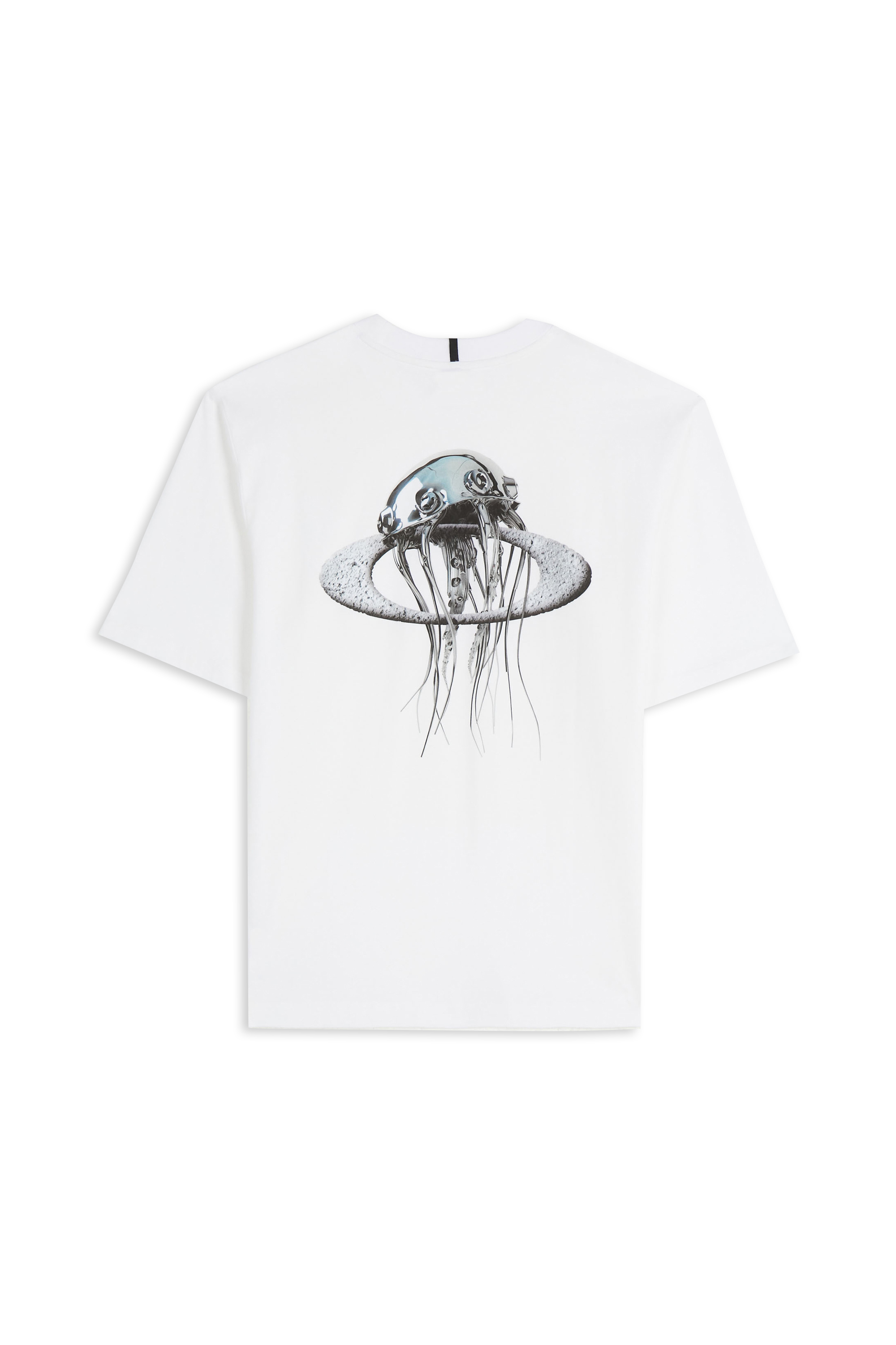 Regular-fit round-neck cotton T-shirt OAKLEY White