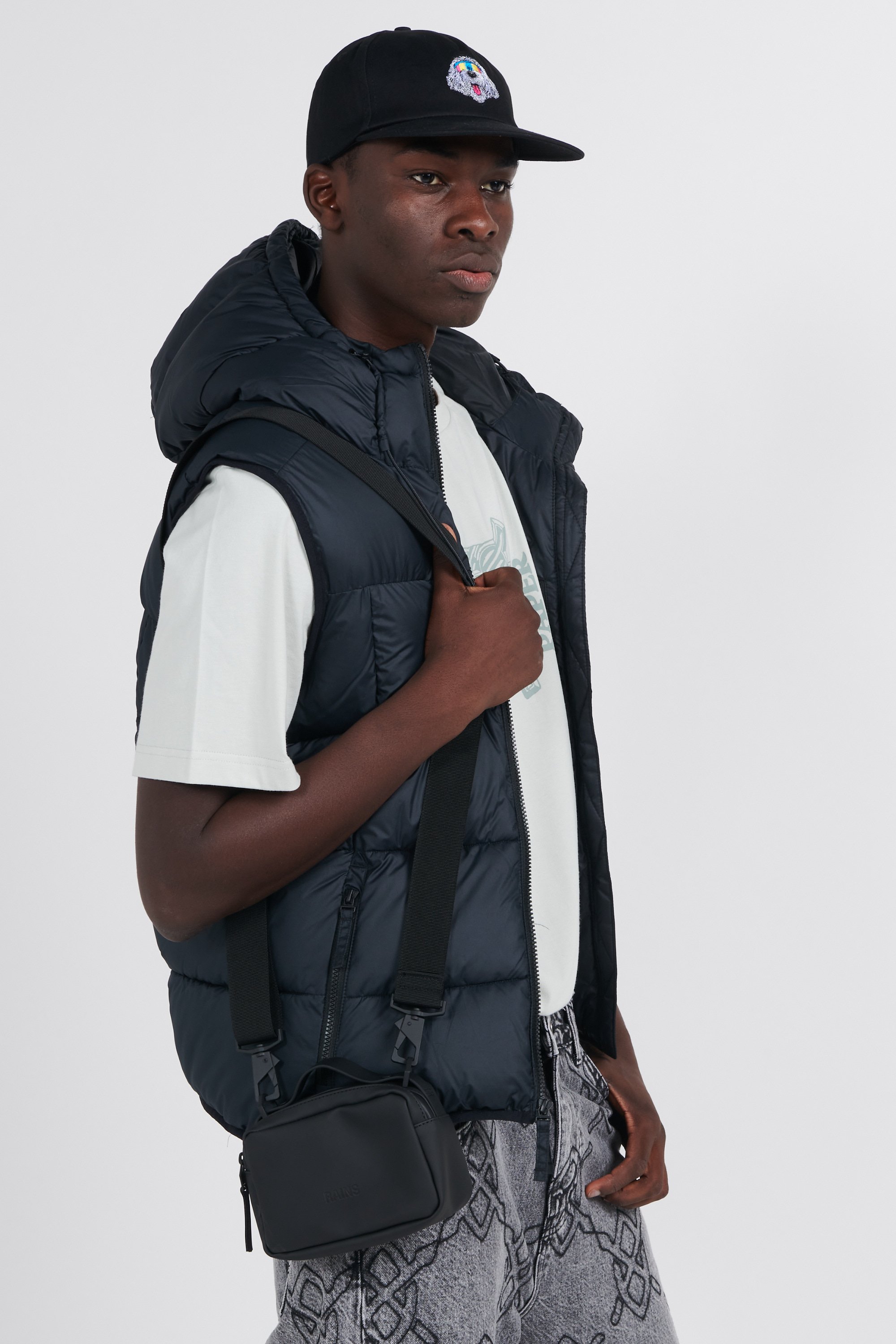 Sac bandoulière  | Noir RAINS Homme