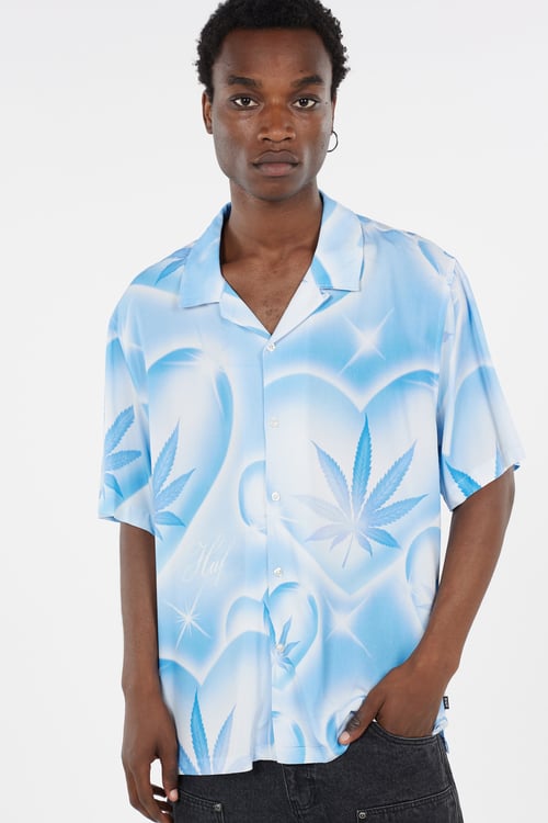 HUF Chemise Bleu