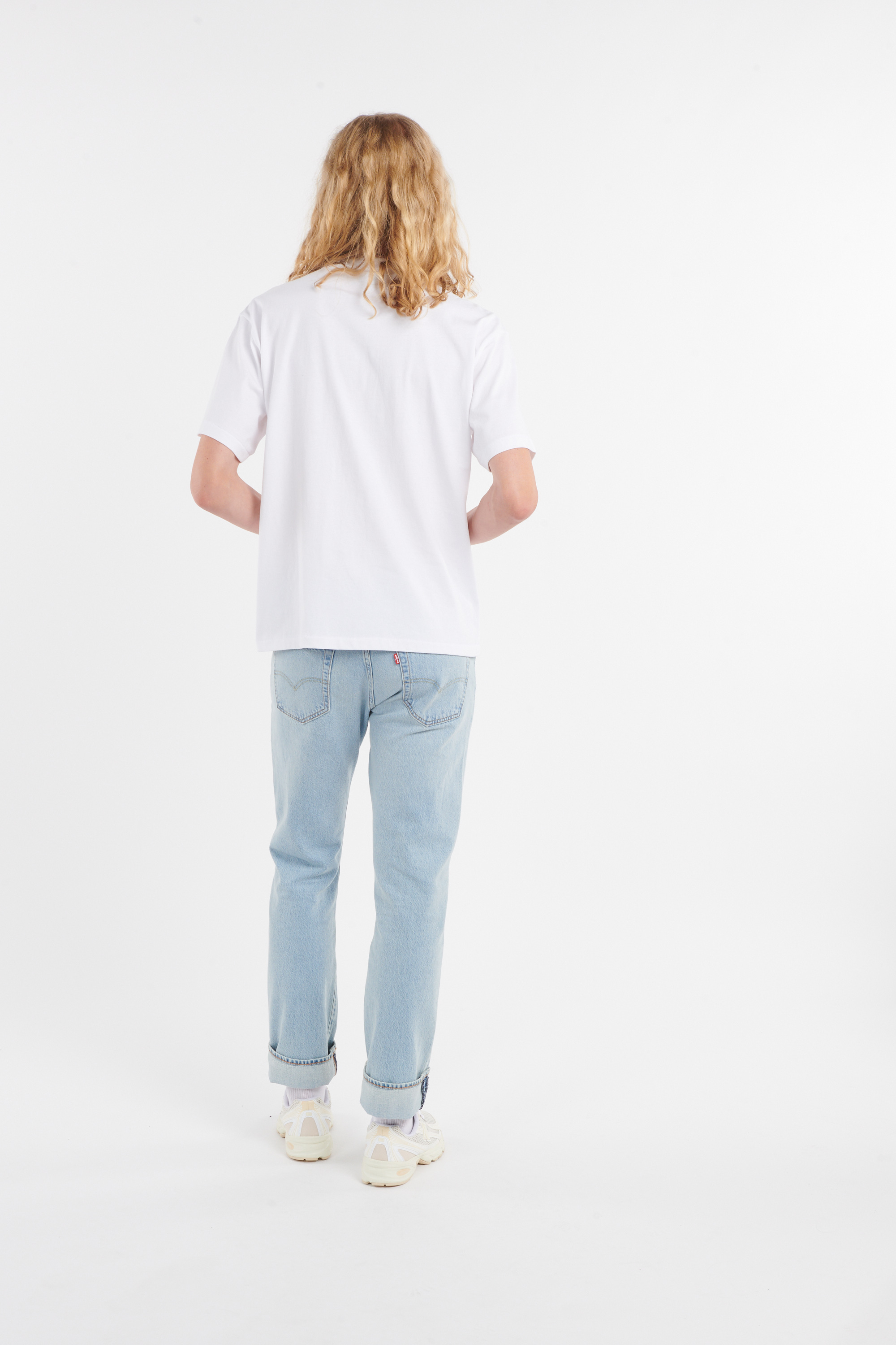 Regular-fit round-neck cotton T-shirt White