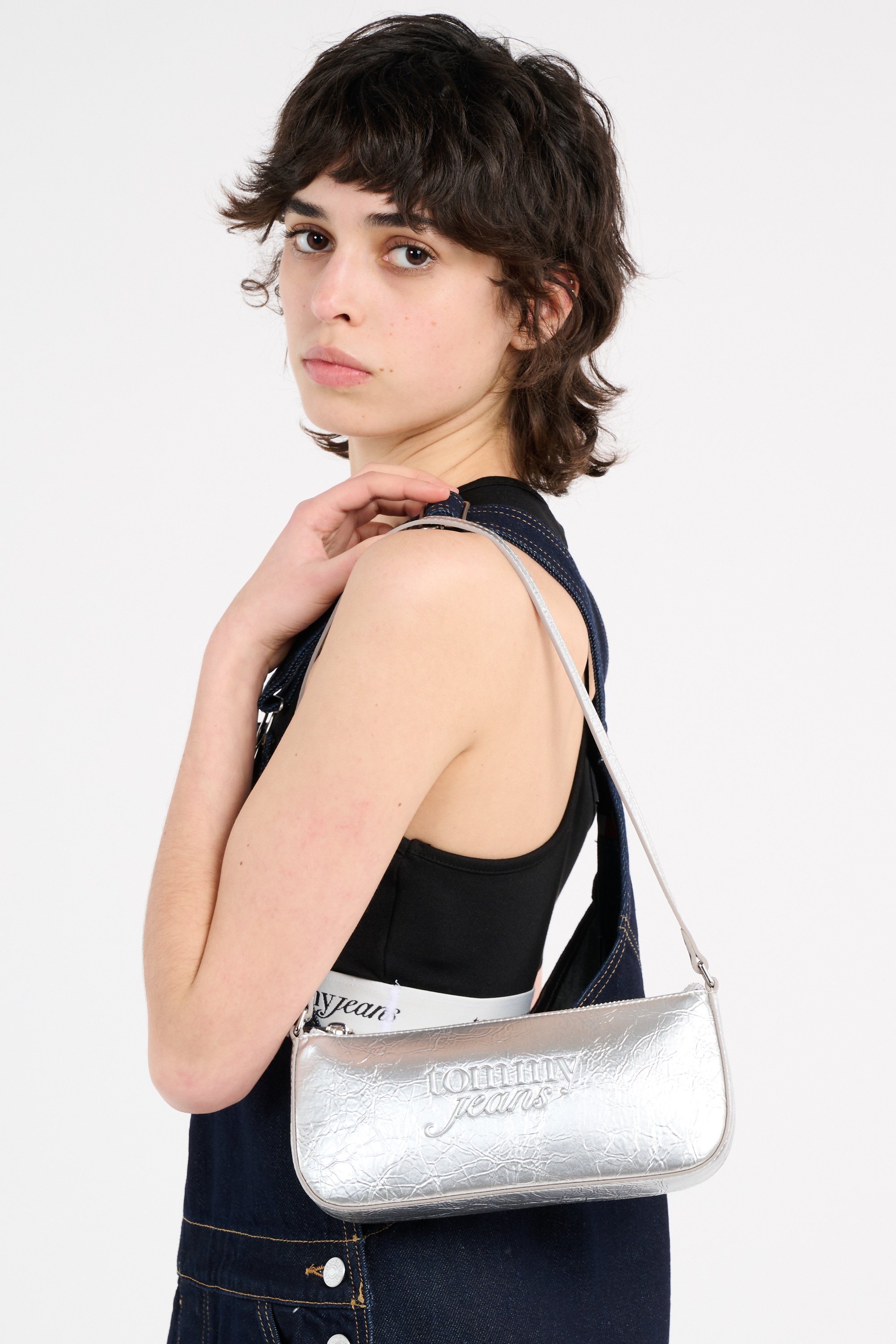 Sac porté épaule TOMMY JEANS Argent