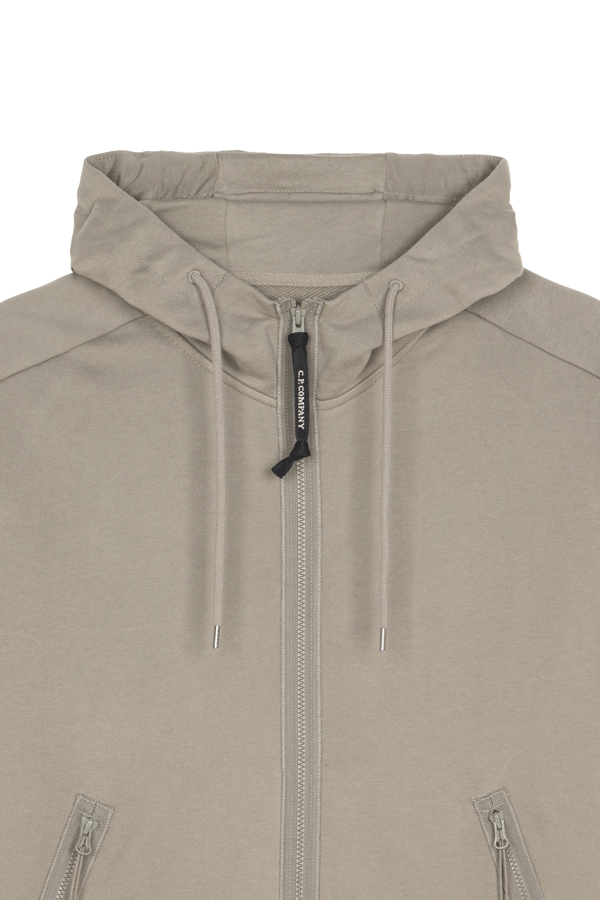 Hoodie zippé Kaki
