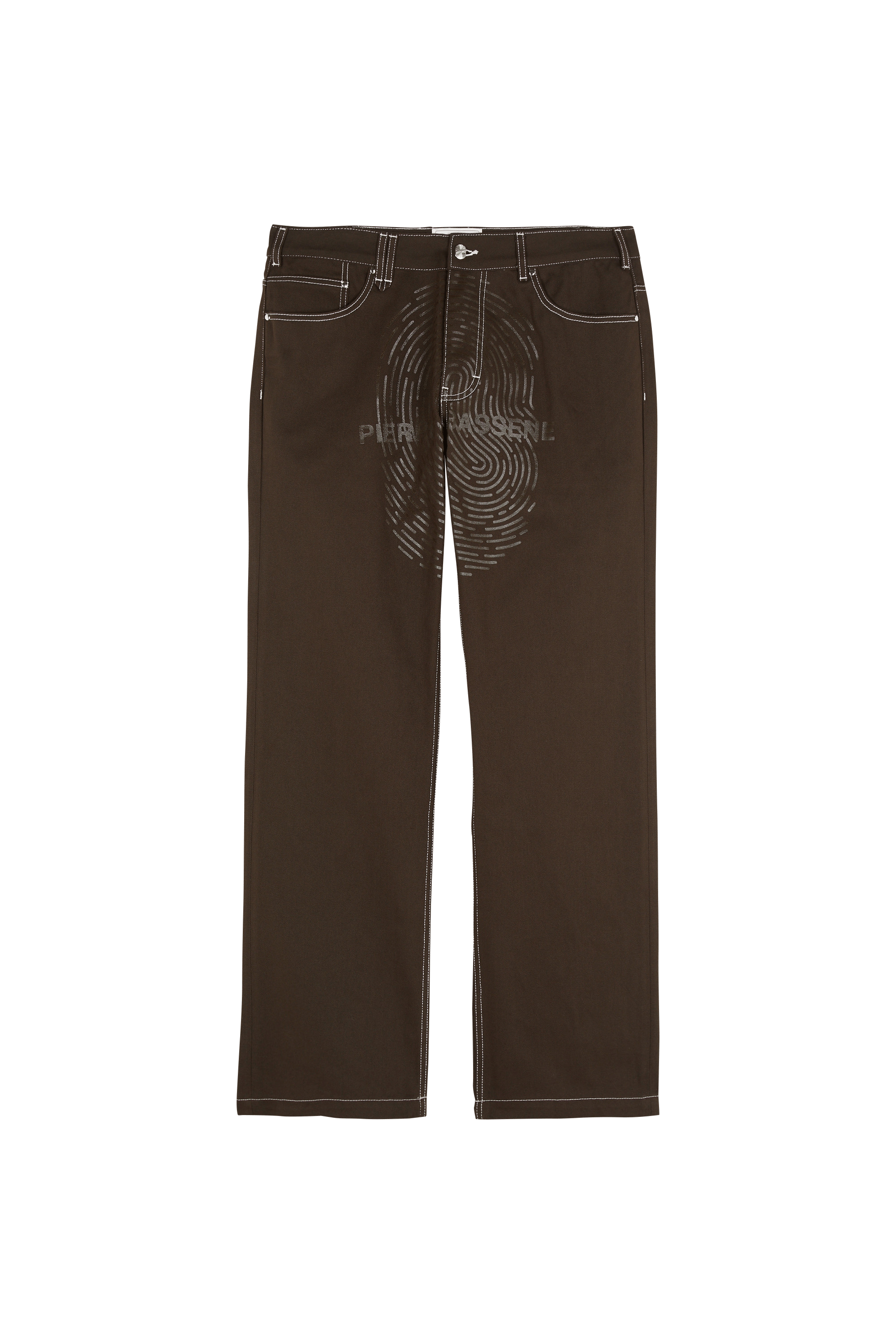 Jeans Fingerprint PIERRE BASSENE WORLD Marron