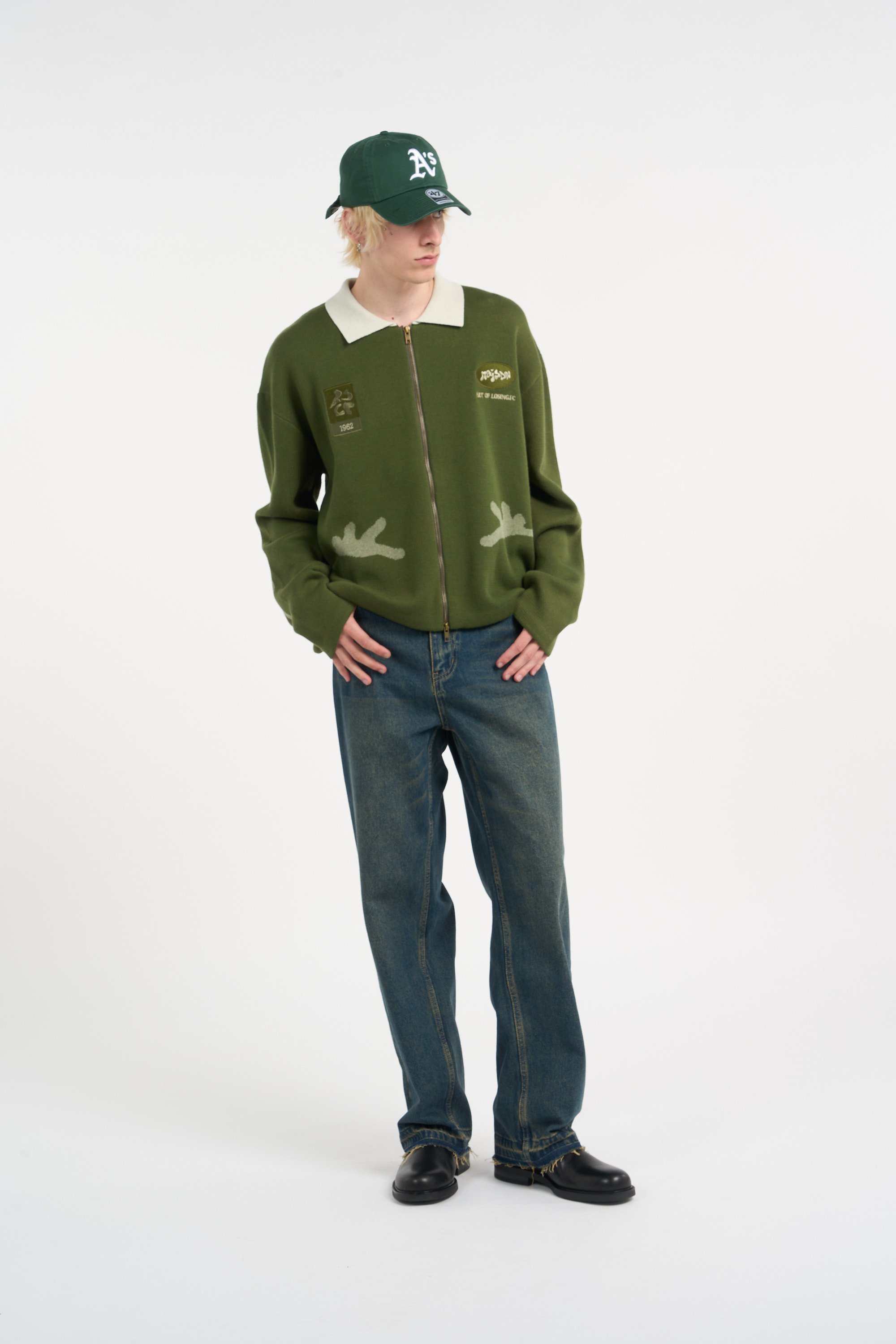 Sweater MAISON RJCP Green