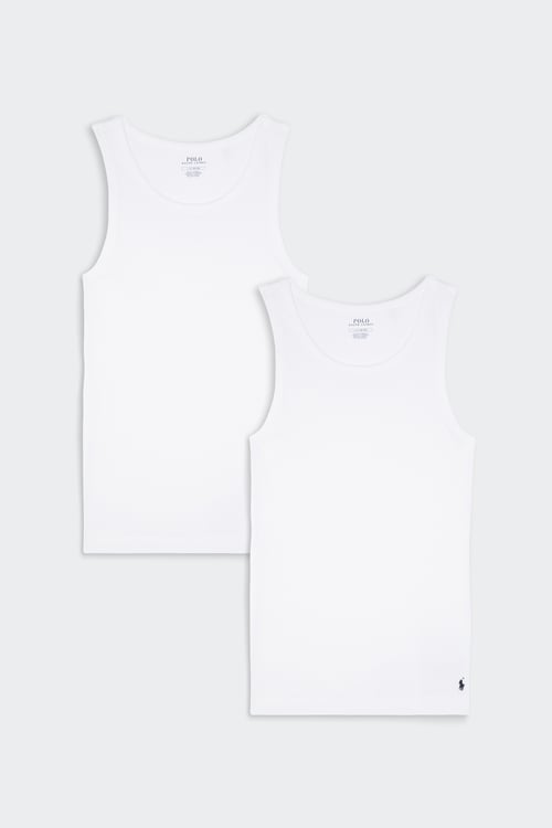 POLO RALPH LAUREN  Lot de 2 débardeurs classiques Blanc