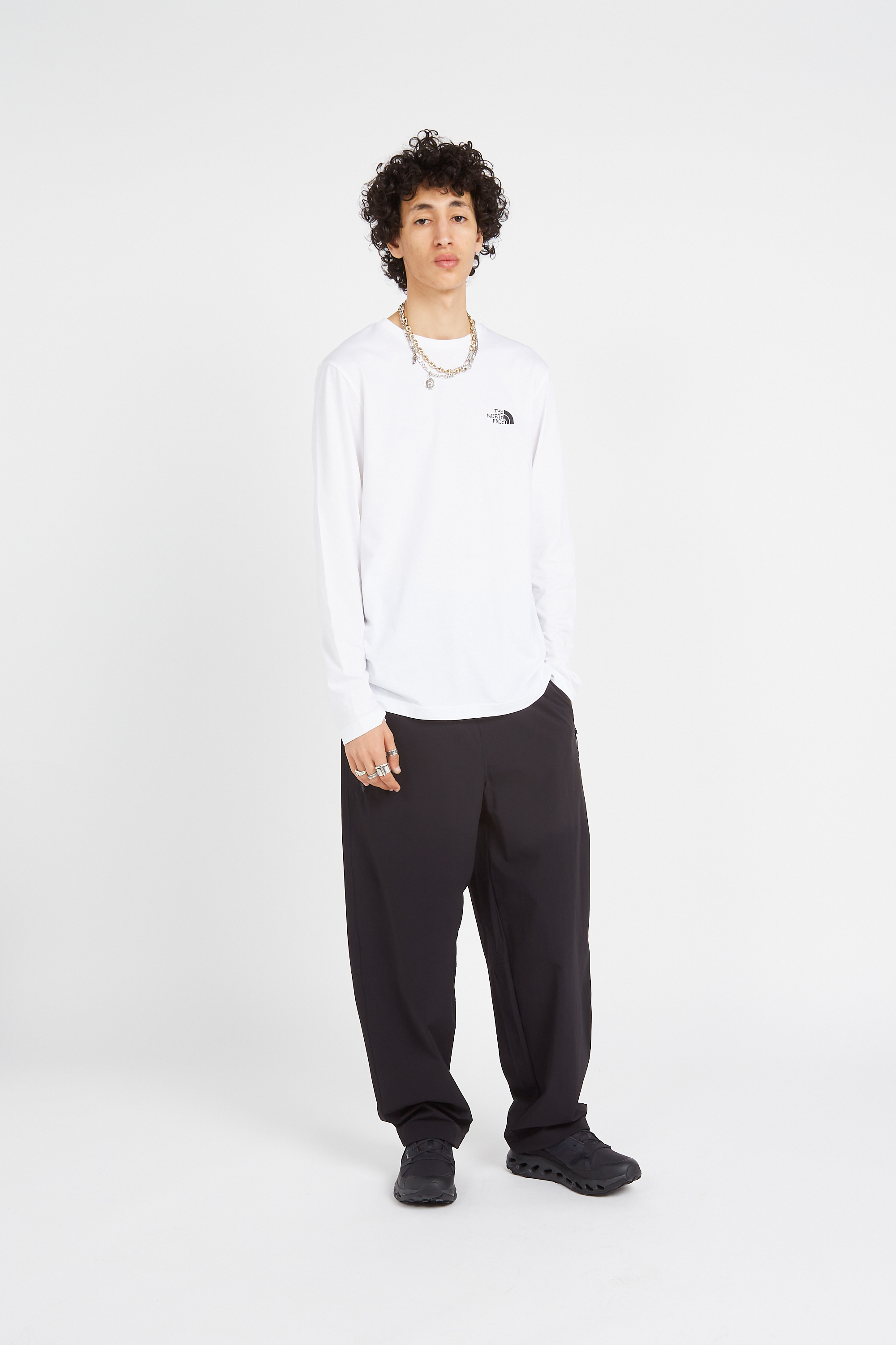 Regular-fit round-neck cotton T-shirt White