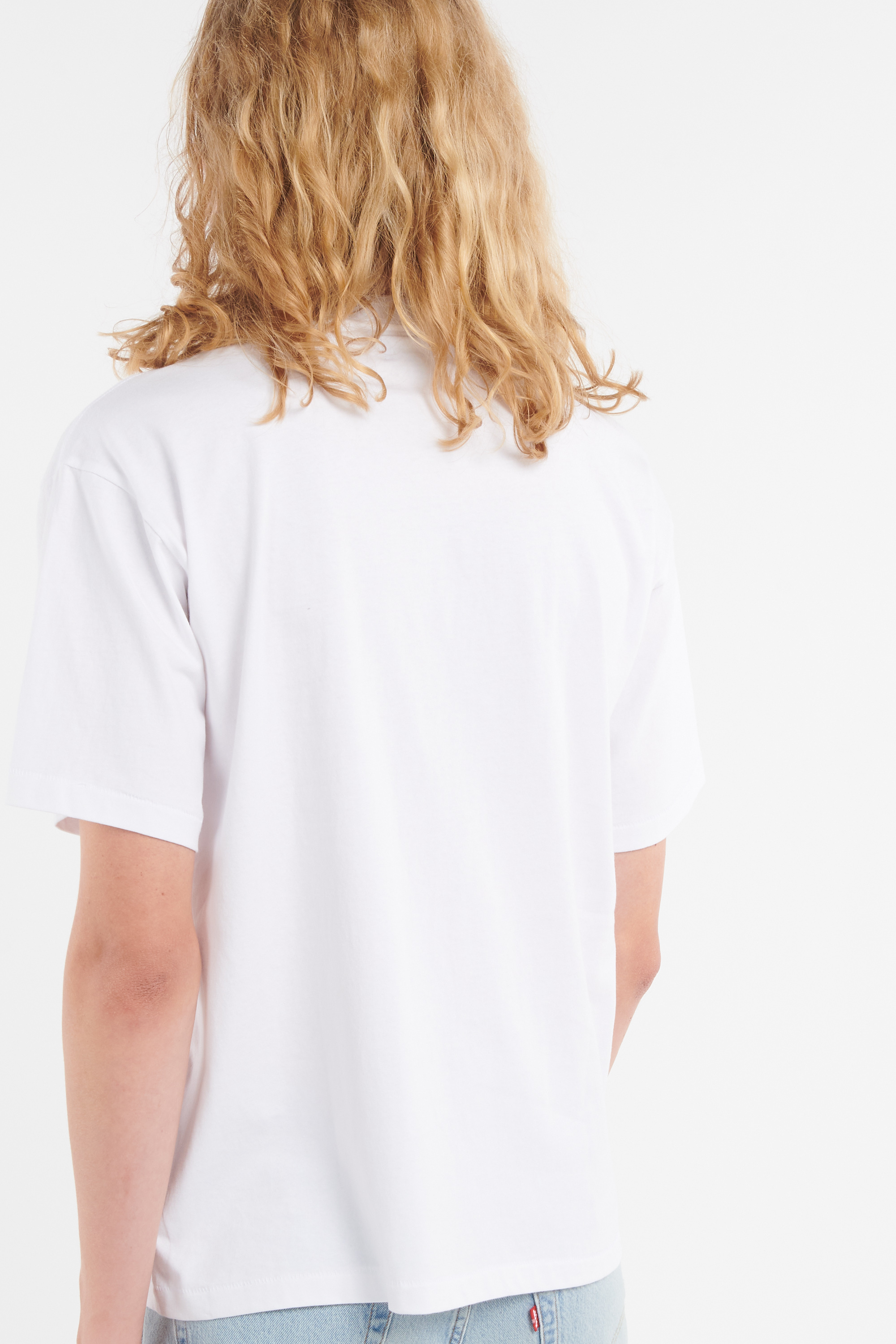Regular-fit round-neck cotton T-shirt White