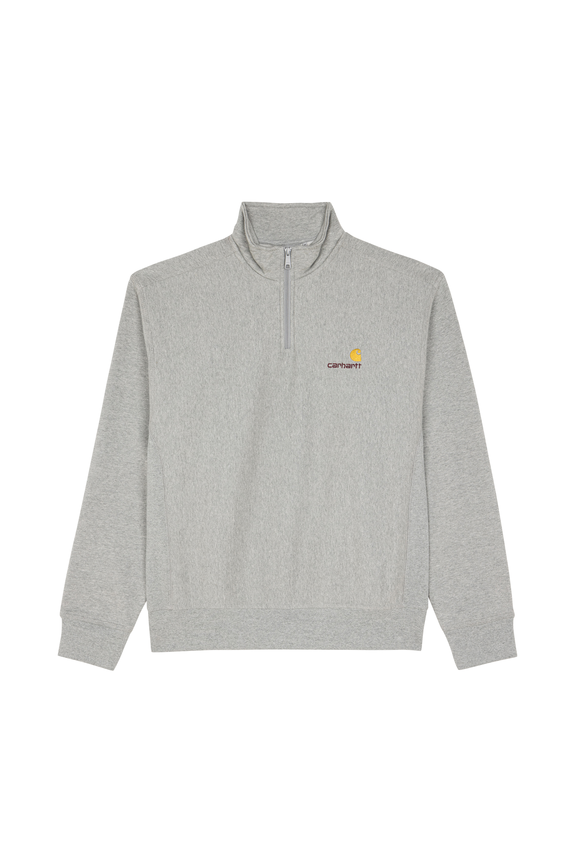 Sweat zippé  Half Zip American Script  Grey heather